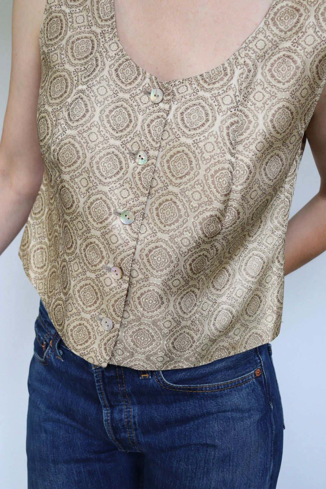 The Printemps Top - vintage top - S up to M/L