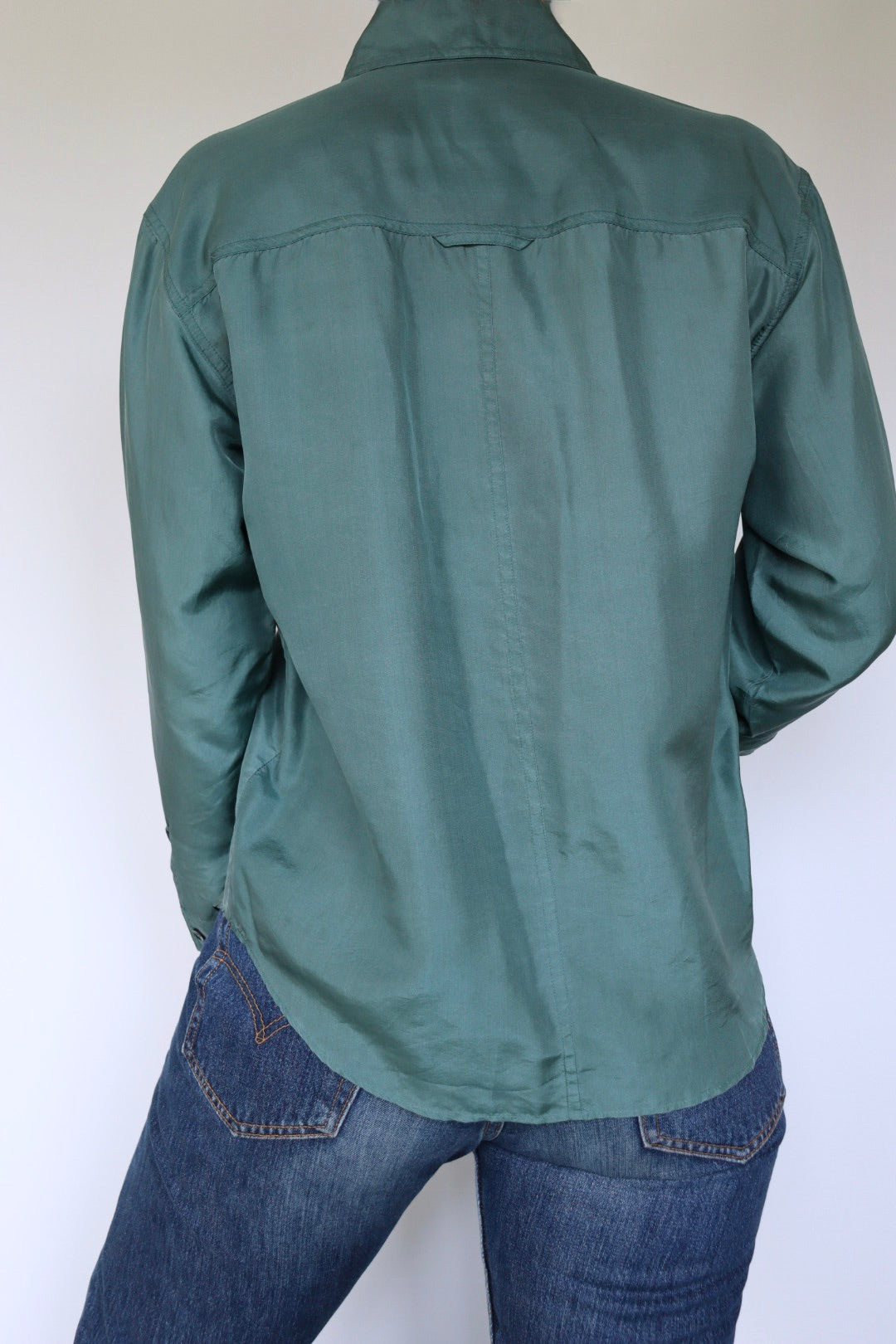 The Silk Blouse - vintage silk blouse - S up to L