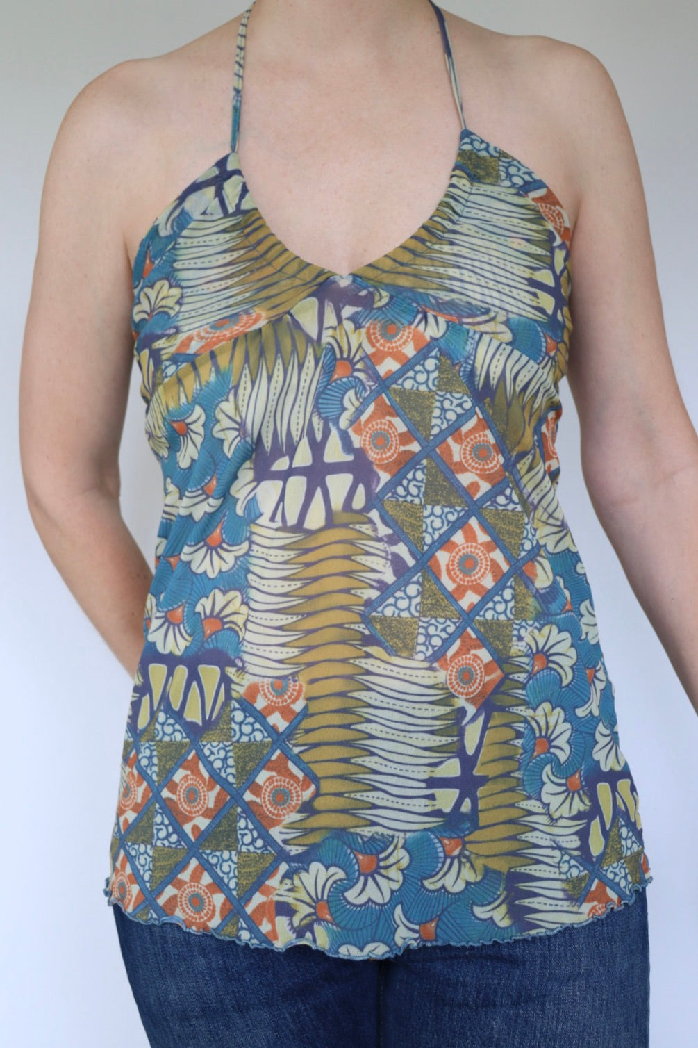 The Vintage Haltertop - vintage top - S up to M