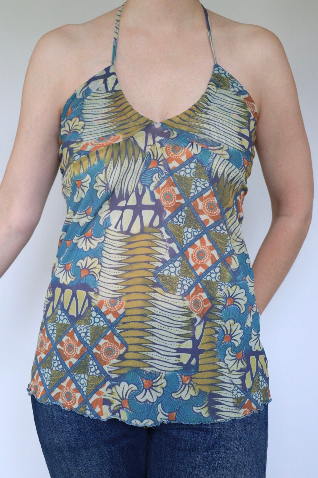 The Vintage Haltertop - vintage top - S up to M