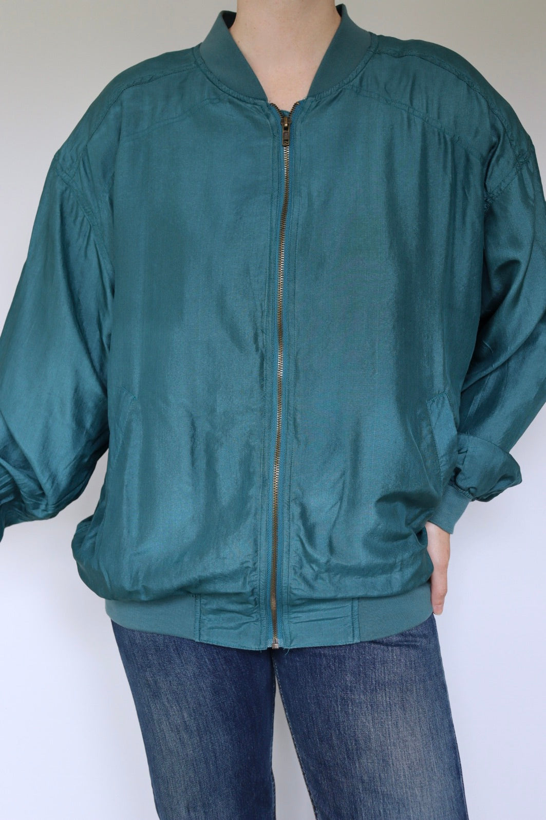 The Silk Bomber - vintage silk bomber jacket - S up to XL
