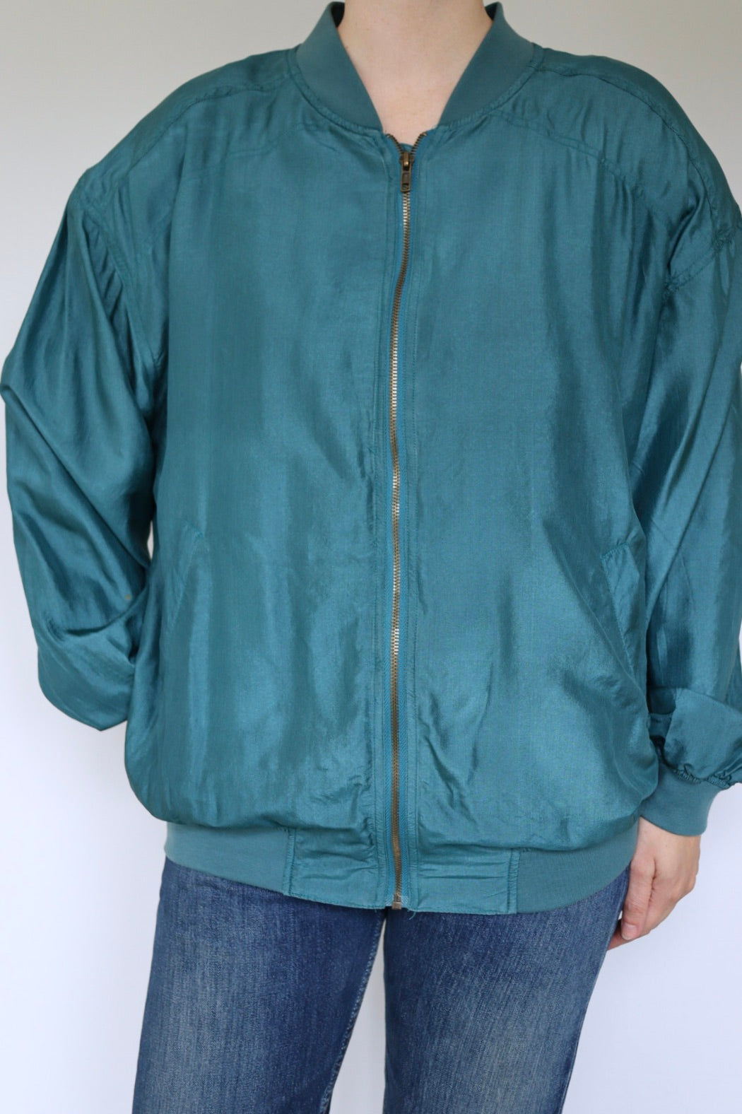 The Silk Bomber - vintage silk bomber jacket - S up to XL