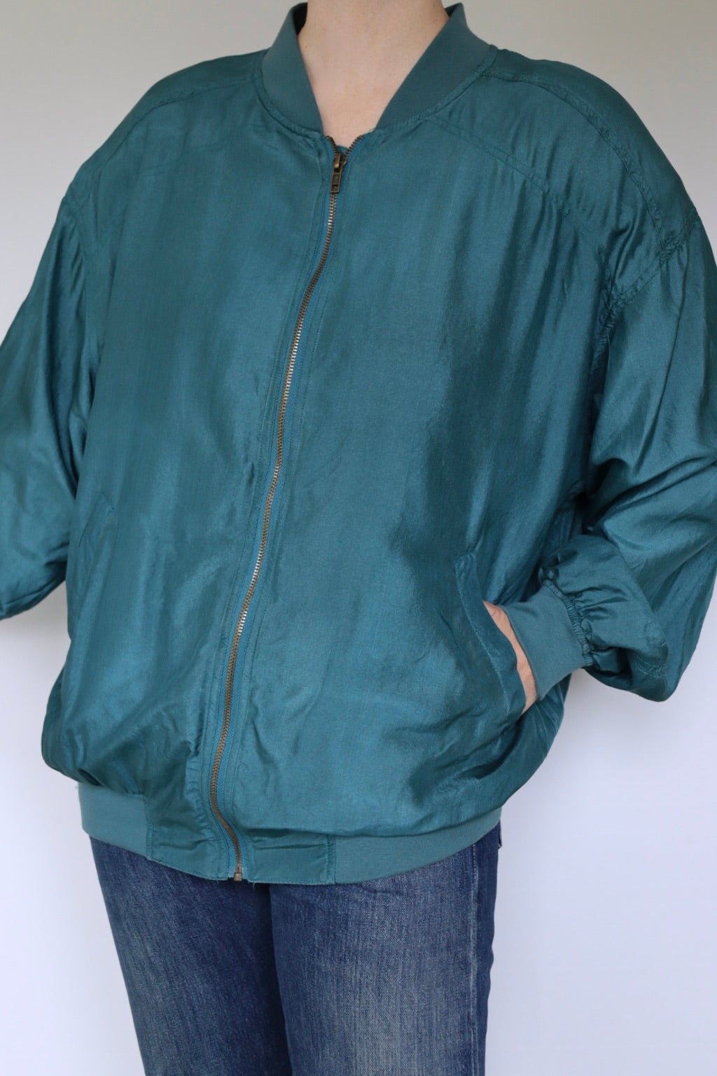 The Silk Bomber - vintage silk bomber jacket - S up to XL