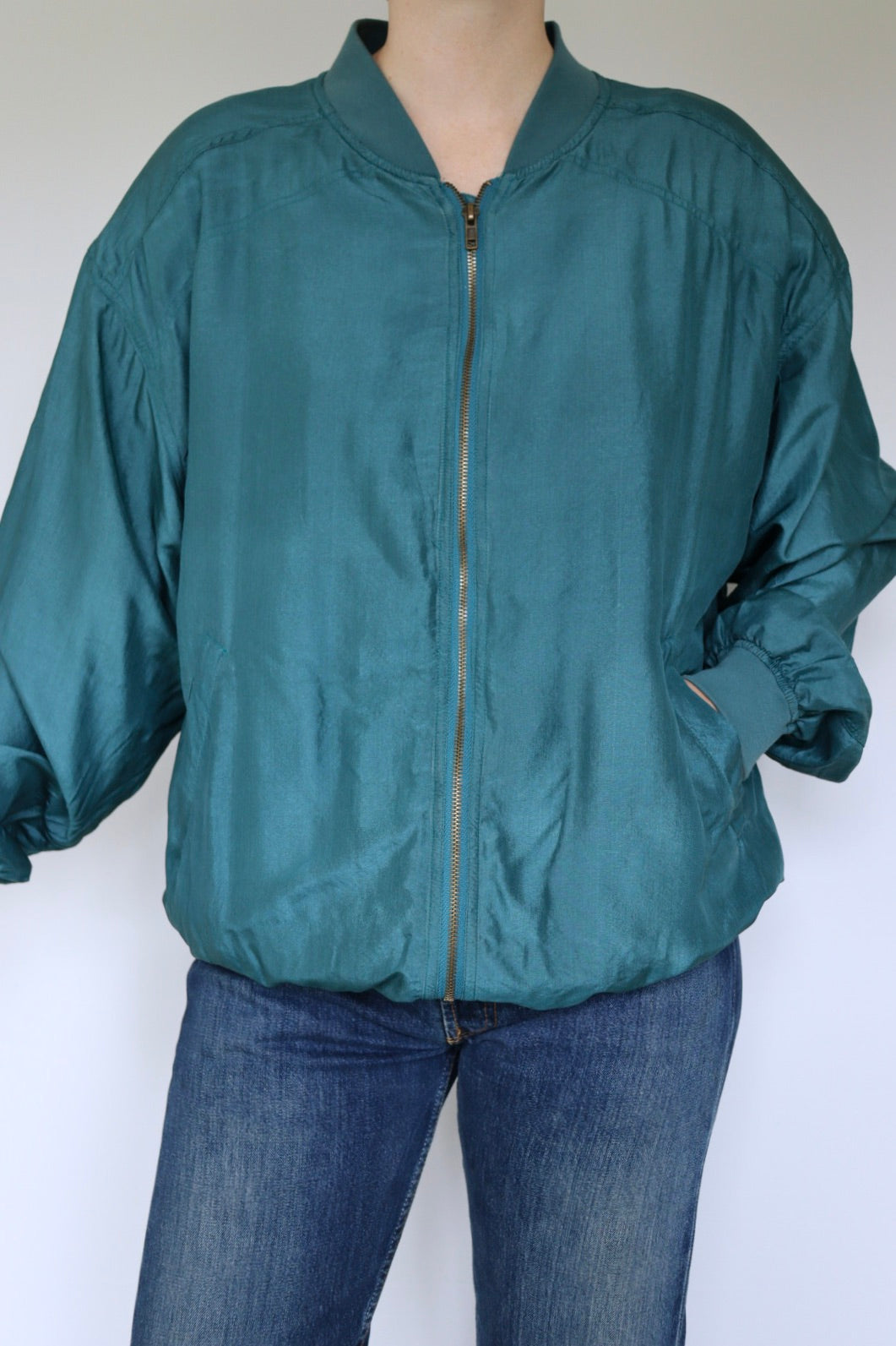 The Silk Bomber - vintage silk bomber jacket - S up to XL