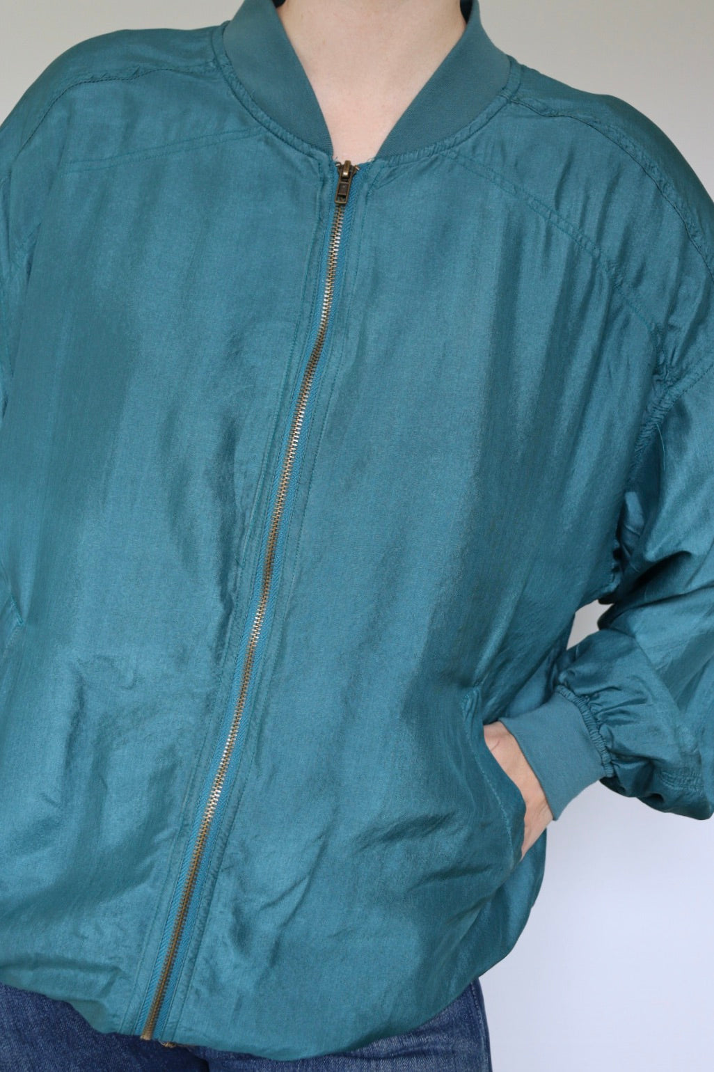 The Silk Bomber - vintage silk bomber jacket - S up to XL