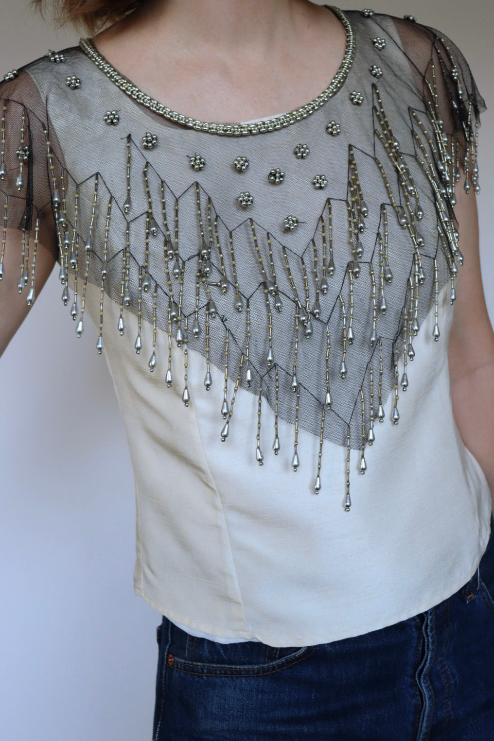 The Festive Collar - versatile vintage cape - free size