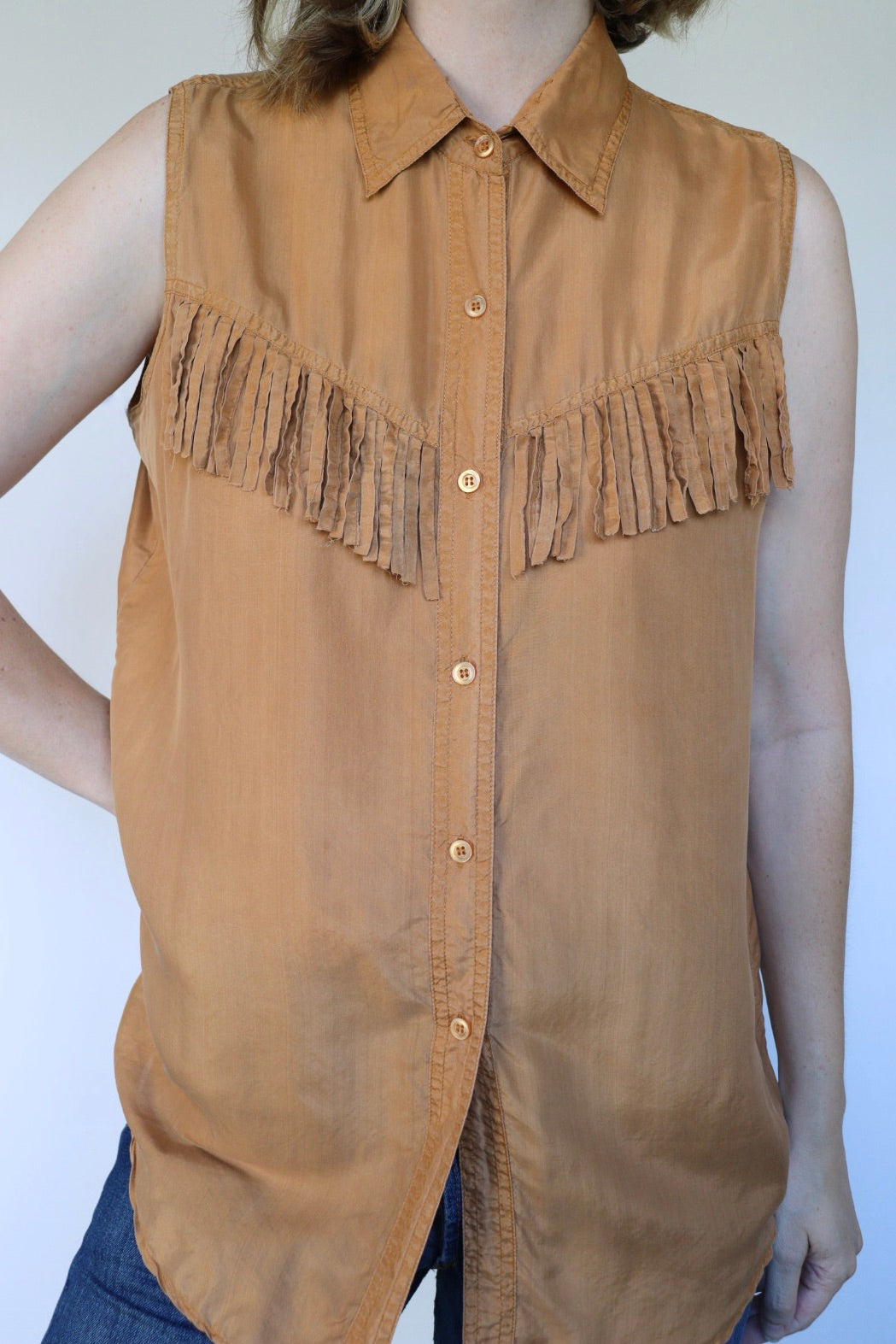 The My Way Creations - vintage silk top - S up to M/L