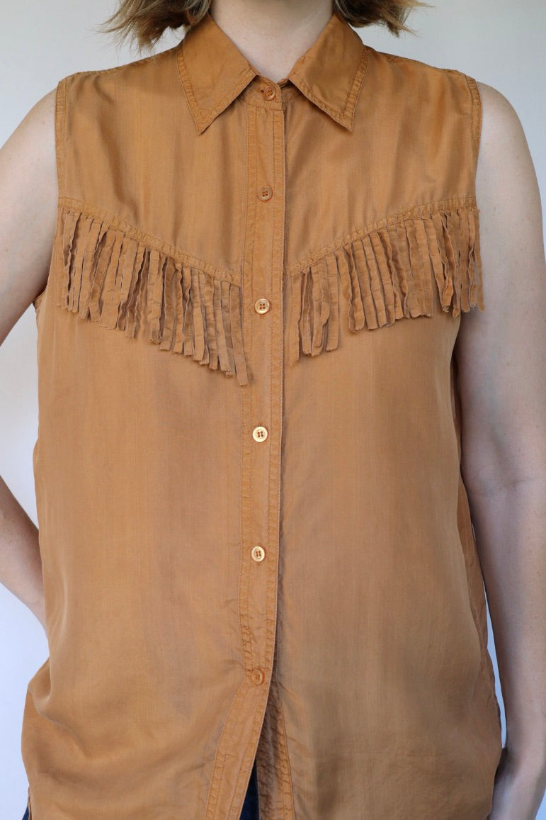 The My Way Creations - vintage silk top - S up to M/L