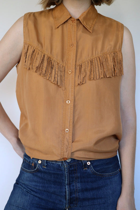 The My Way Creations - vintage silk top - S up to M/L