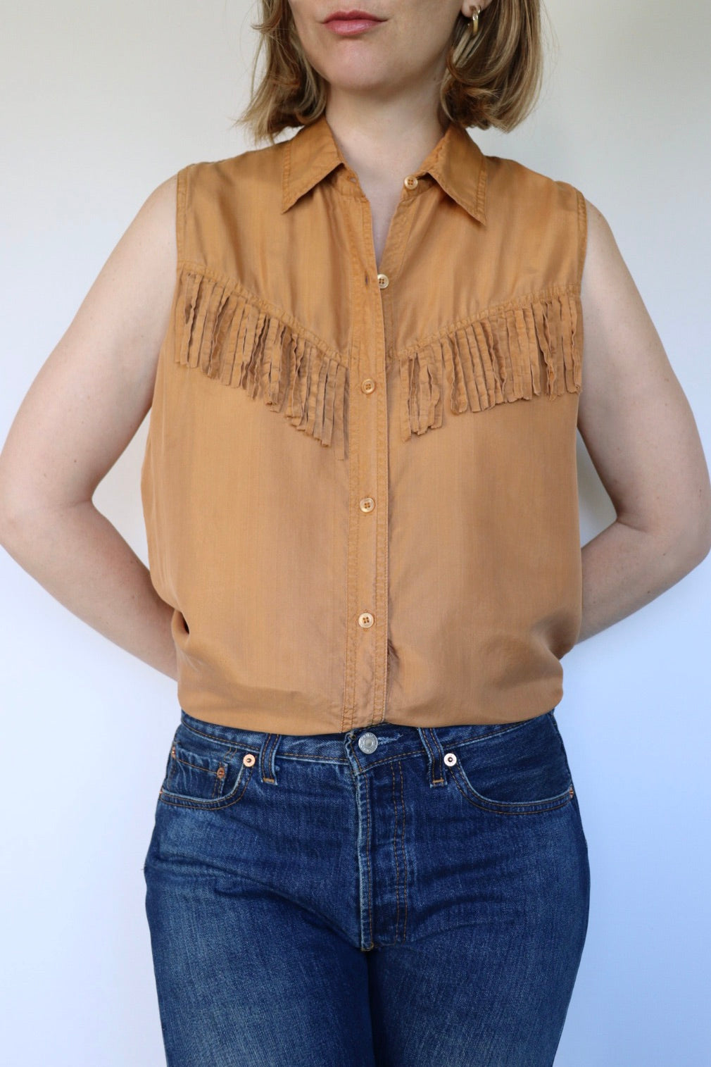 The My Way Creations - vintage silk top - S up to M/L