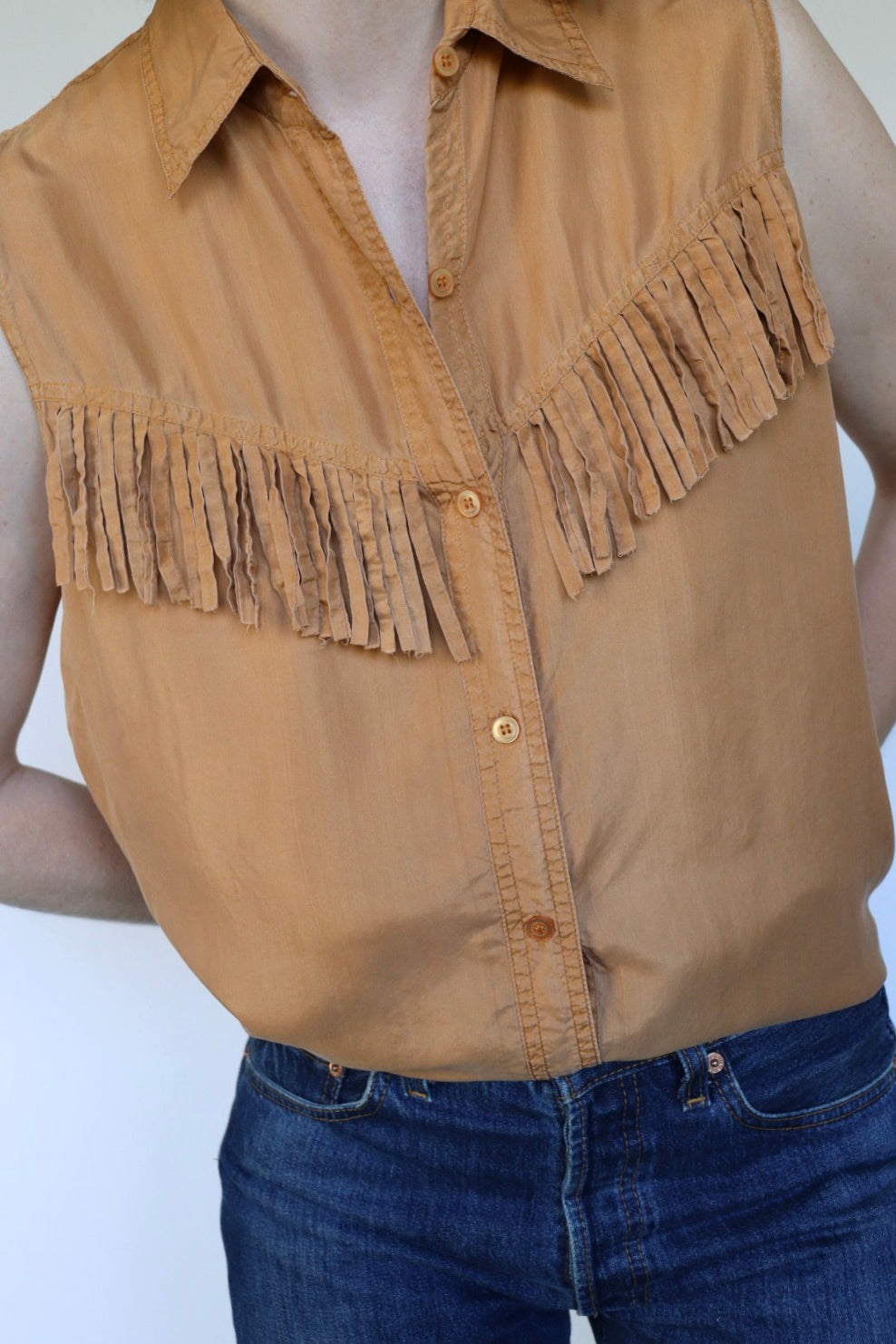 The My Way Creations - vintage silk top - S up to M/L