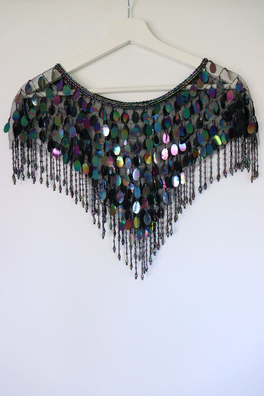 The Festive Collar - versatile vintage cape - free size