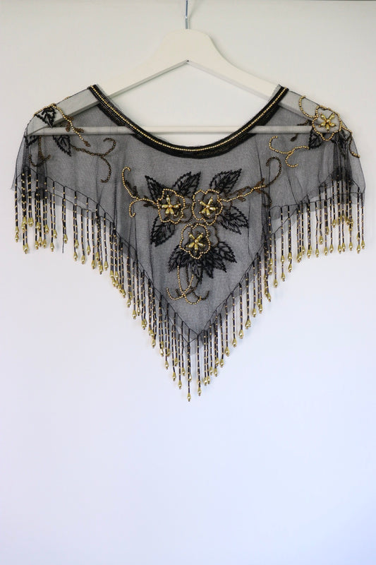 The Festive Collar - versatile vintage cape - free size