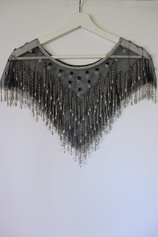 The Festive Collar - versatile vintage cape - free size
