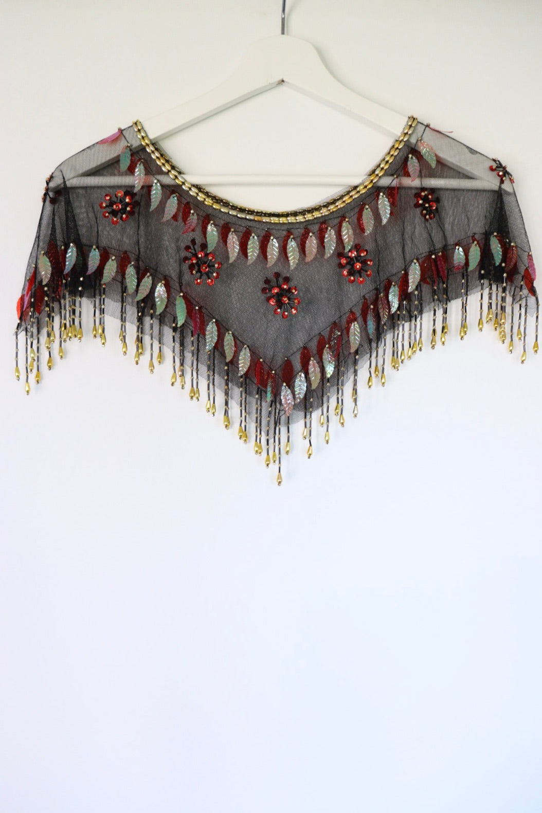 The Festive Collar - versatile vintage cape - free size
