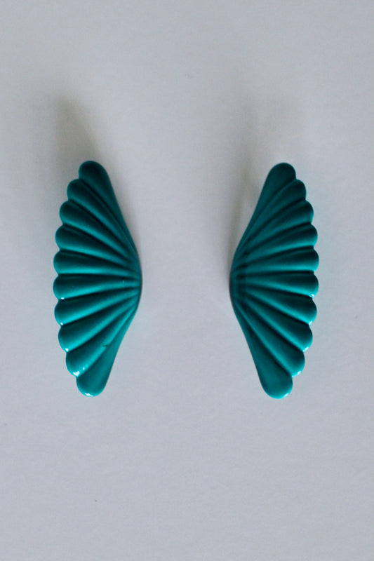 The Turquoise Butterfly - clip on earrings