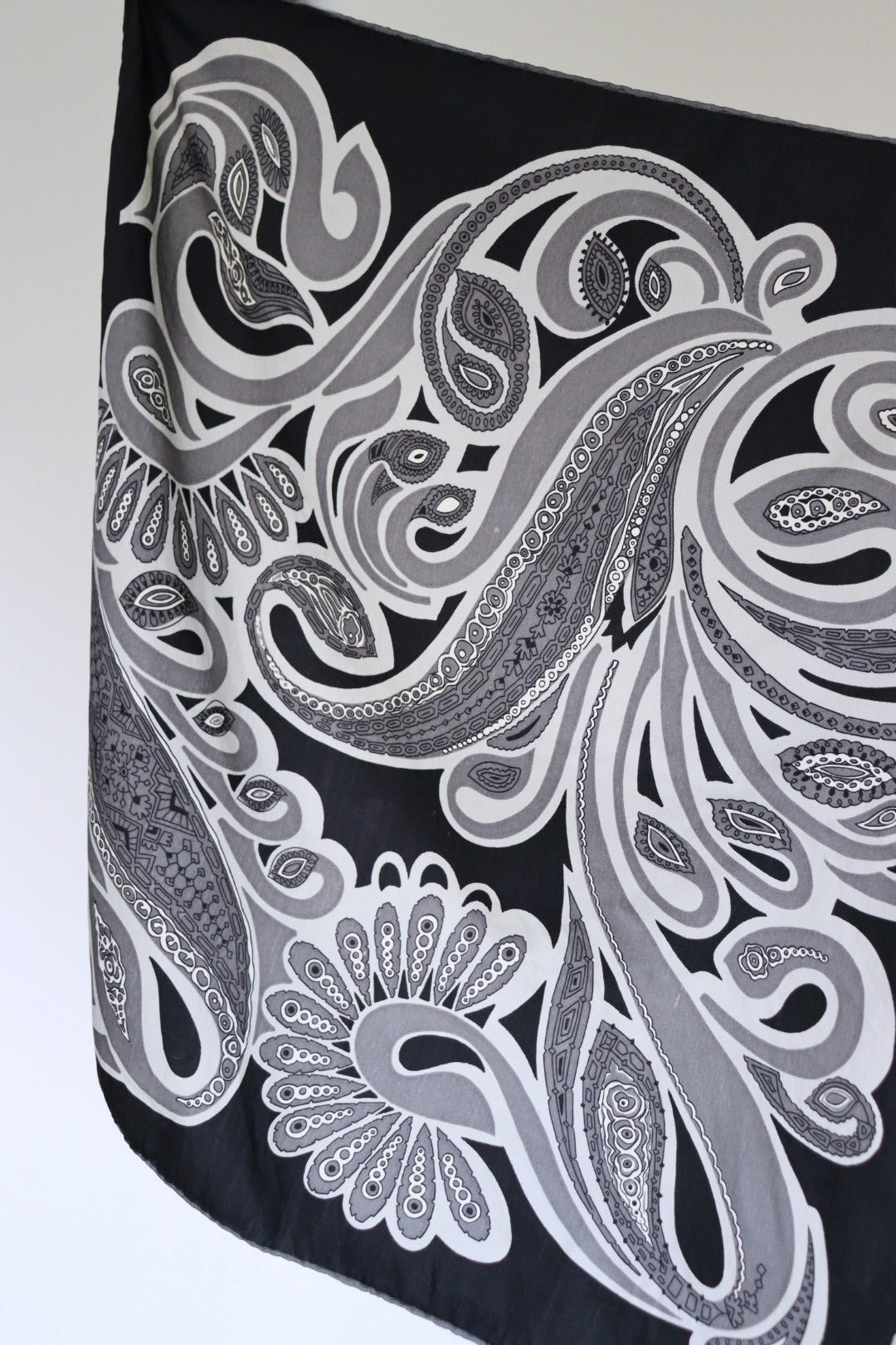 The Onyx Swirls - square scarf