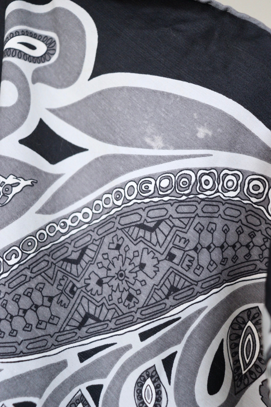 The Onyx Swirls - square scarf