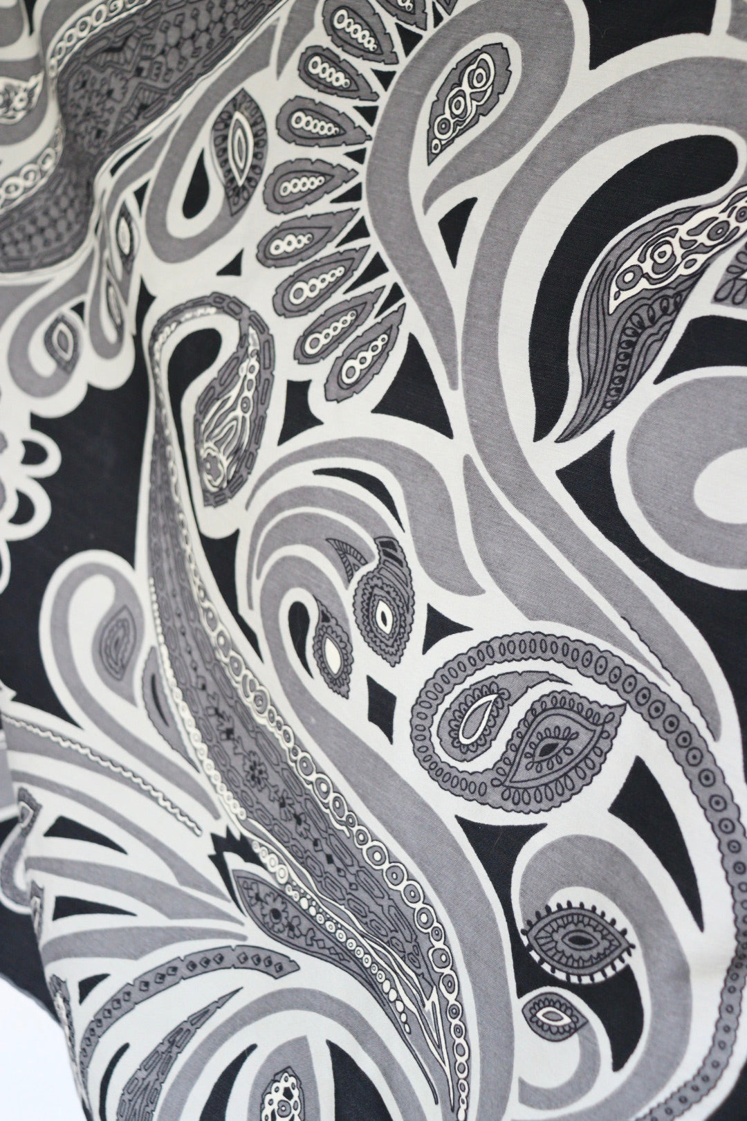 The Onyx Swirls - square scarf