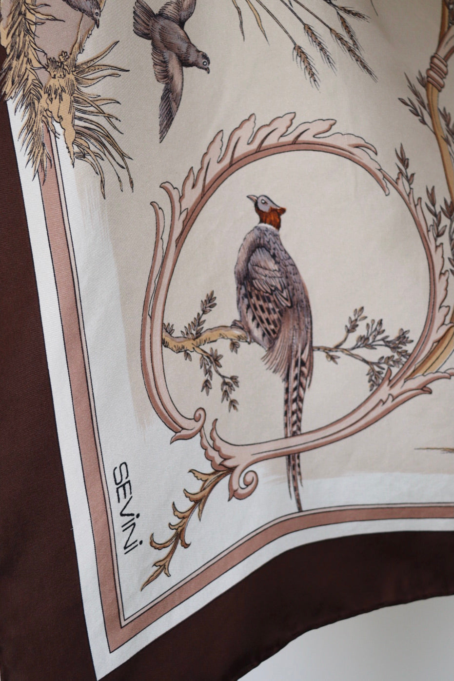 The Flying Fazant - square scarf