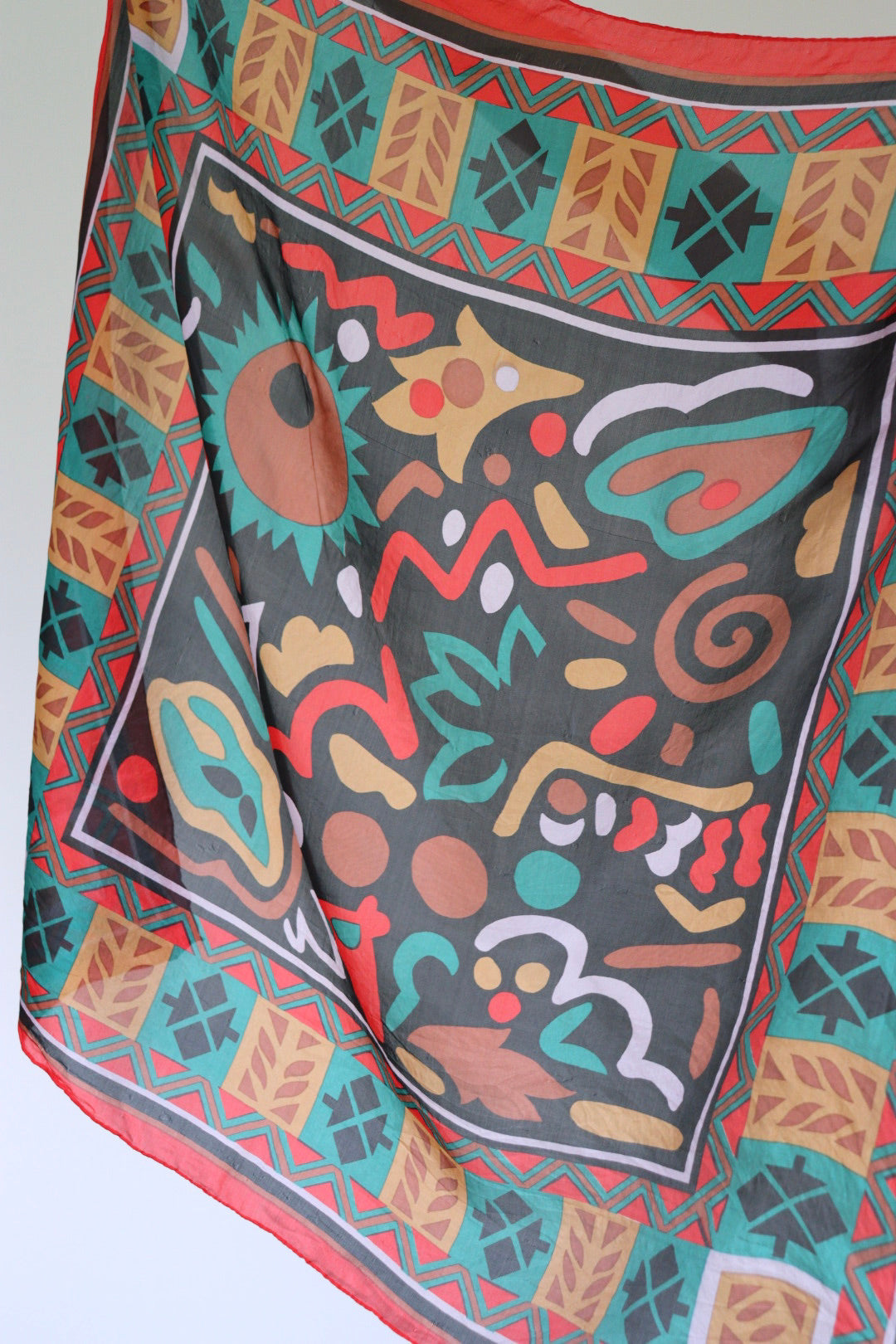 The Abstract Multi - square scarf