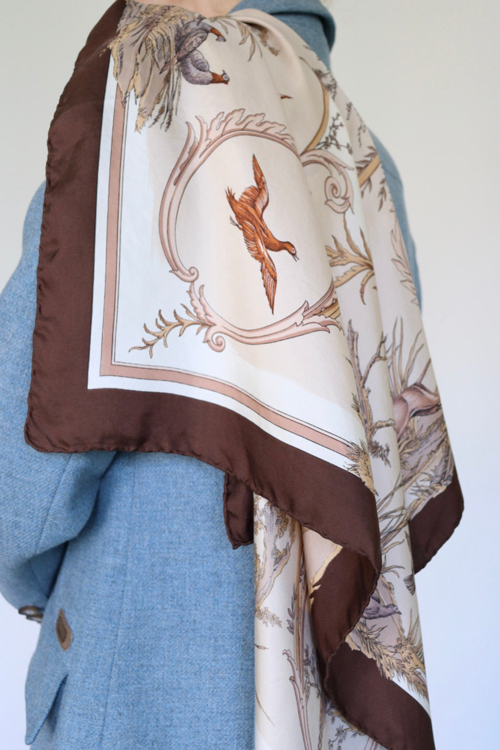 The Flying Fazant - square scarf