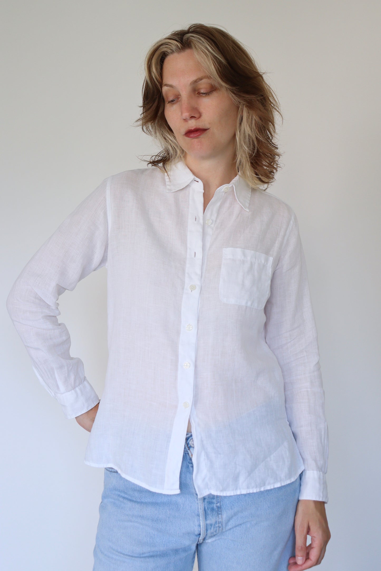 The L.L.Bean Linen - blouse - S up to M