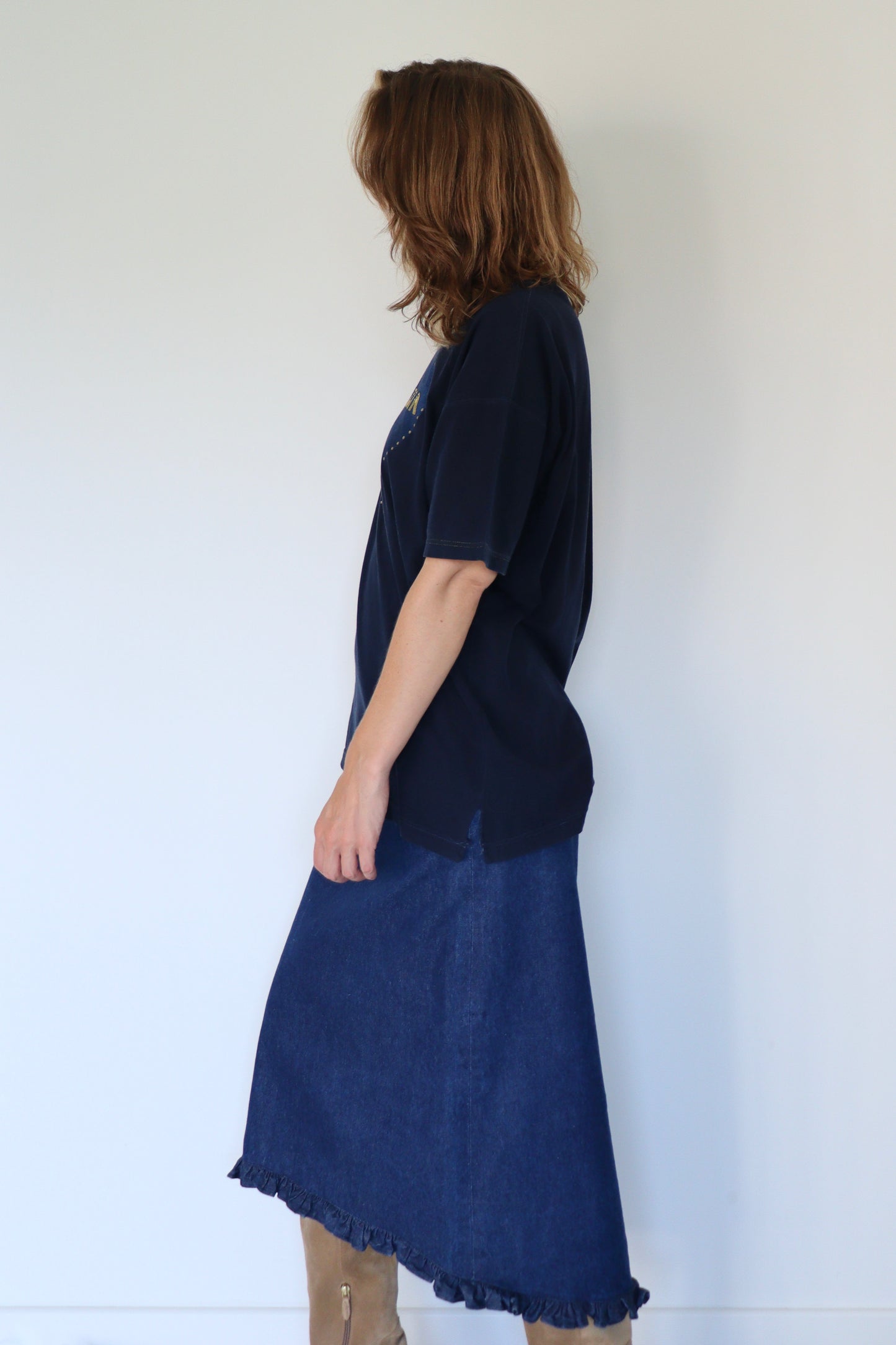 The Jeans Ruffle - skirt - S up to M