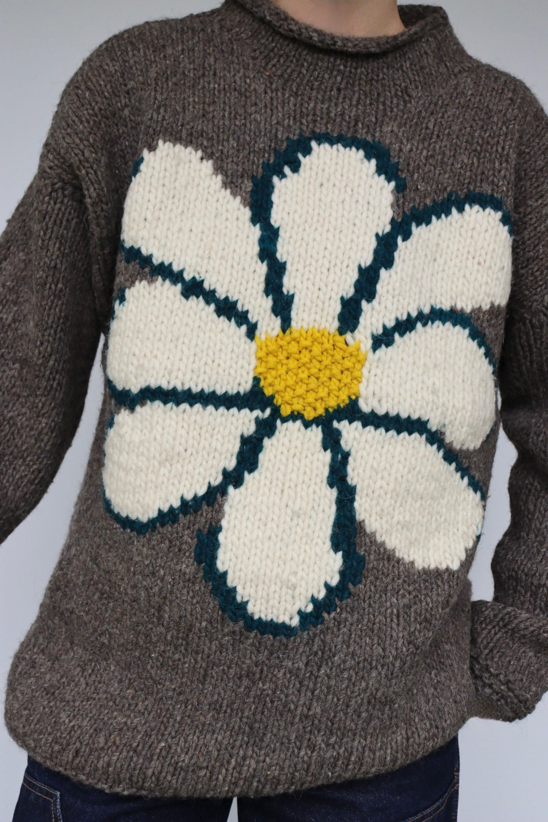 The Daisy Sweater - vintage knitted sweater - S up to XL