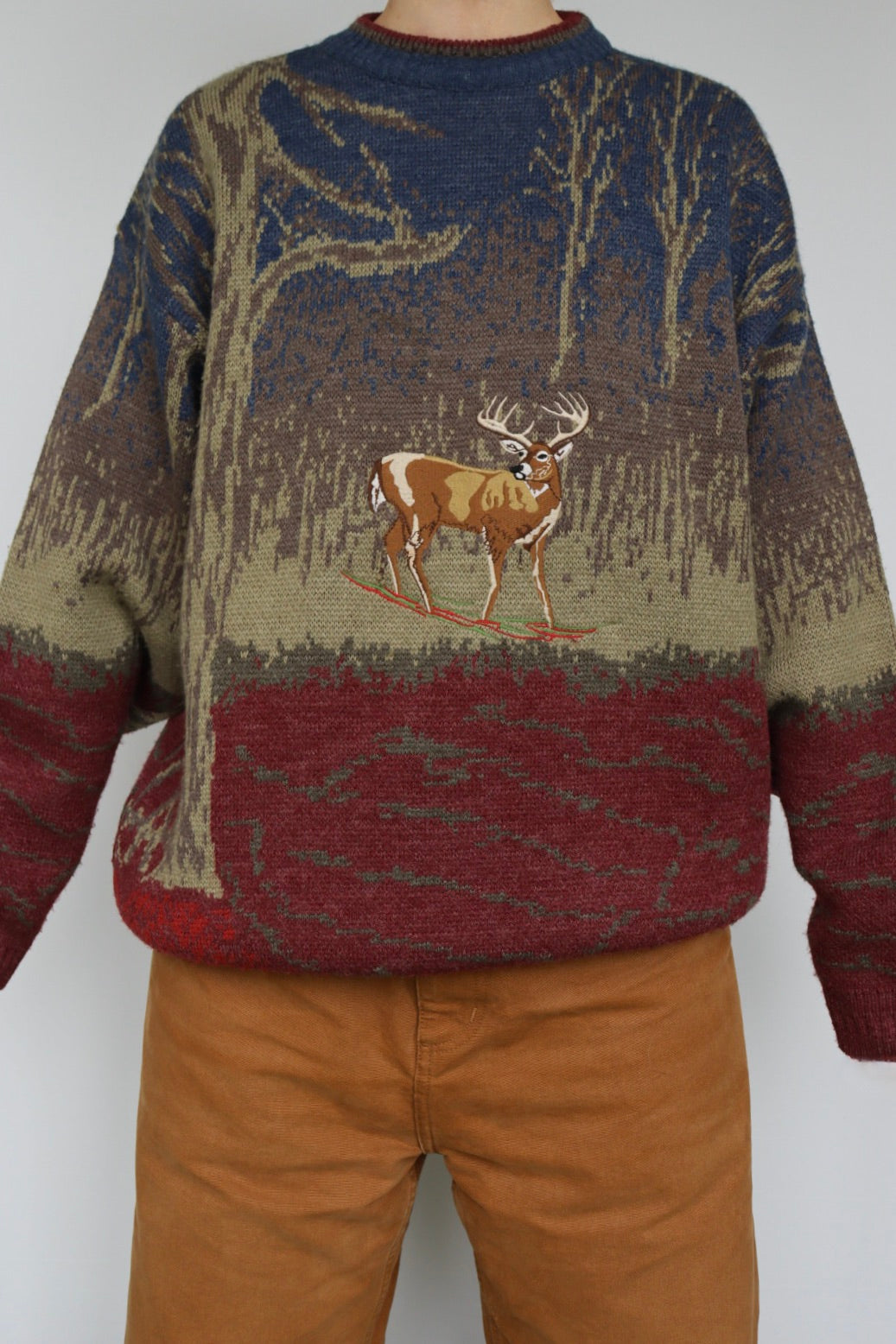 The 3 Suisses - vintage knitted sweater - S up to XL
