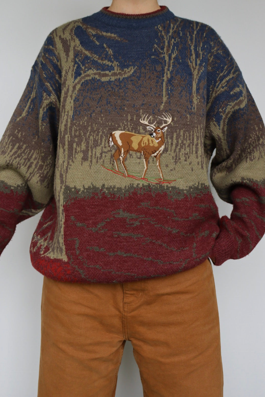 The 3 Suisses - vintage knitted sweater - S up to XL