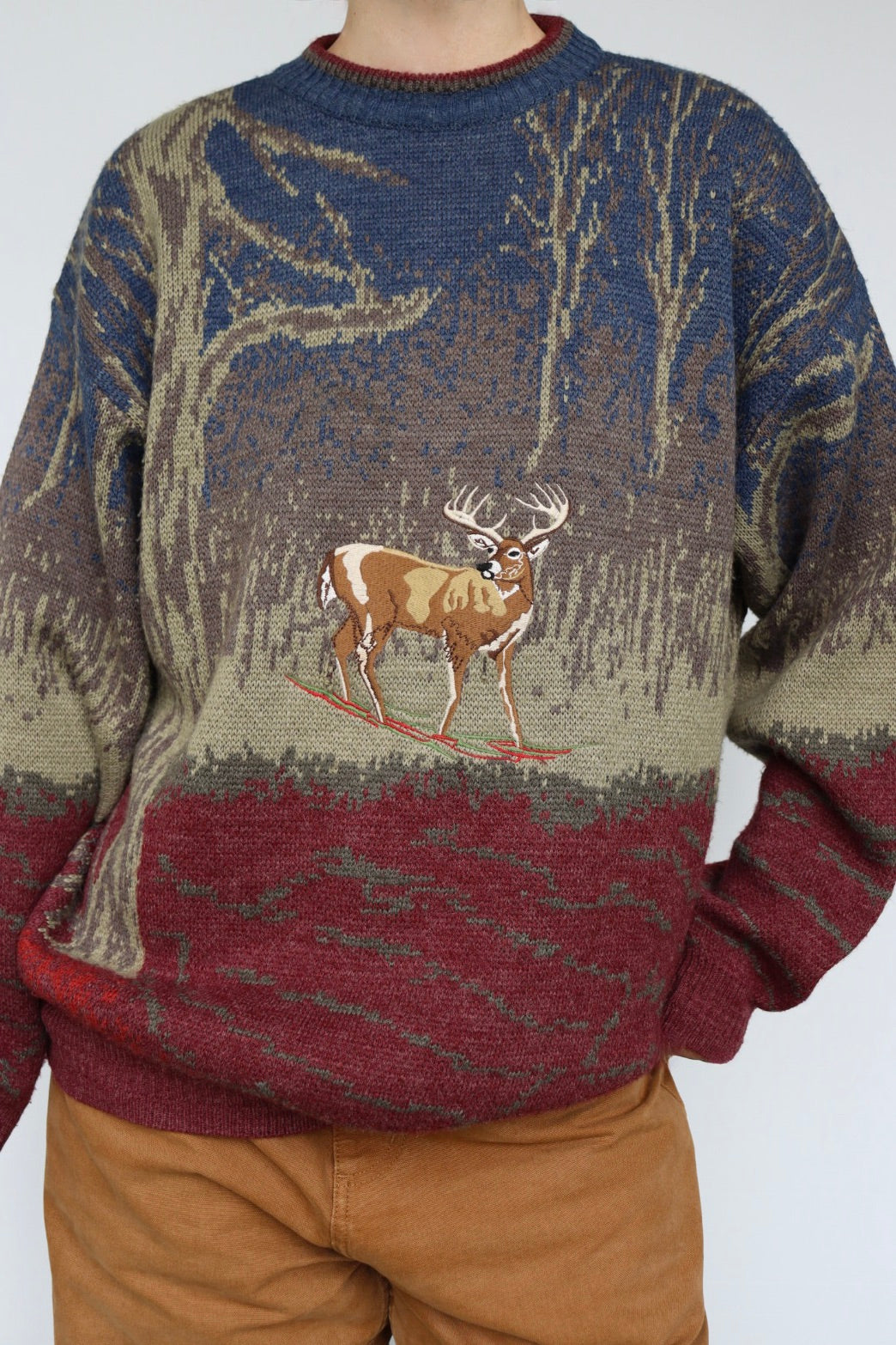 The 3 Suisses - vintage knitted sweater - S up to XL