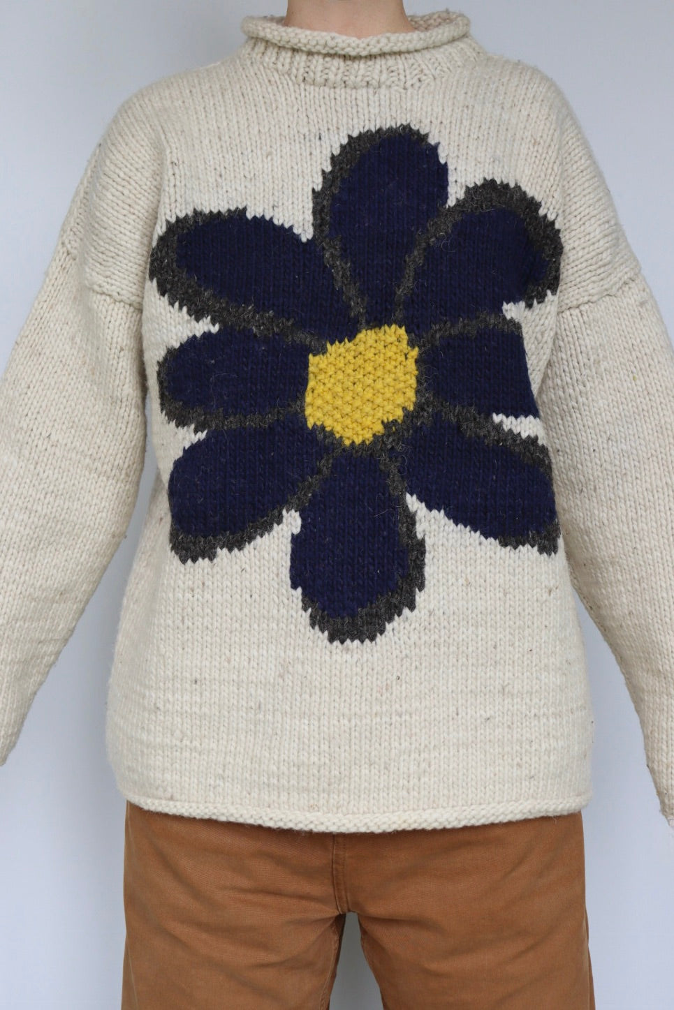 The Daisy Knit - vintage knitted sweater - S up to L