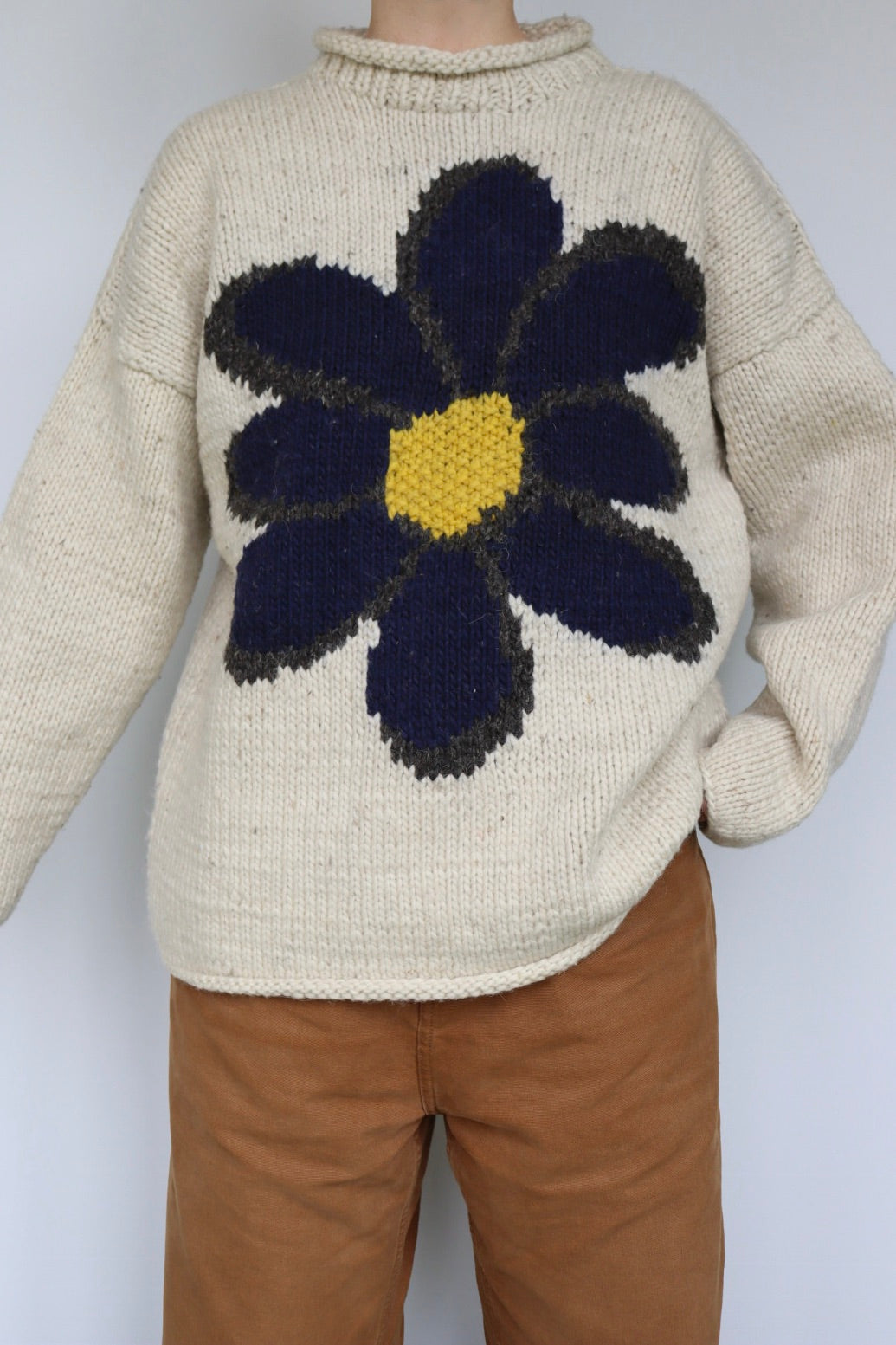 The Daisy Knit - vintage knitted sweater - S up to L