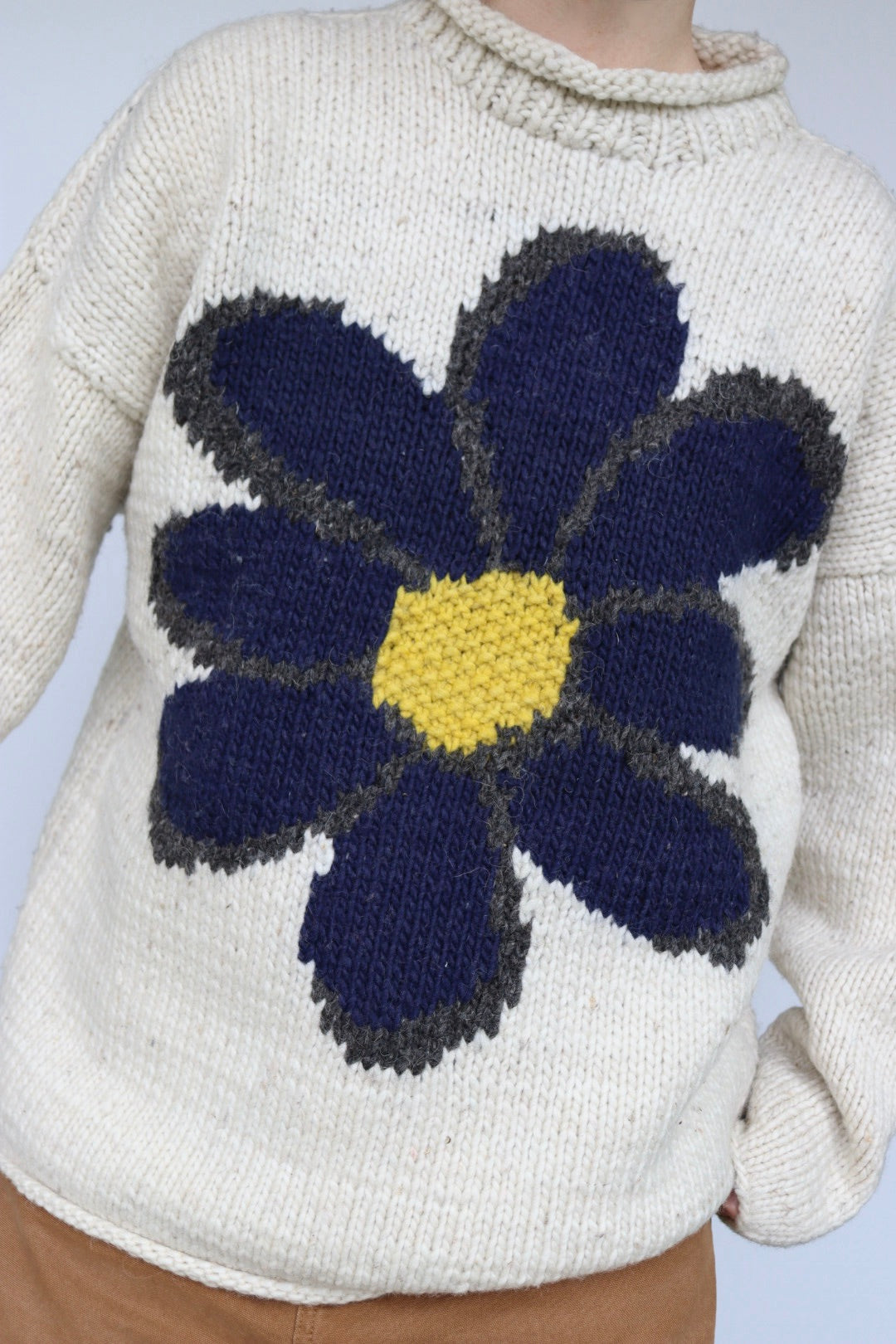 The Daisy Knit - vintage knitted sweater - S up to L