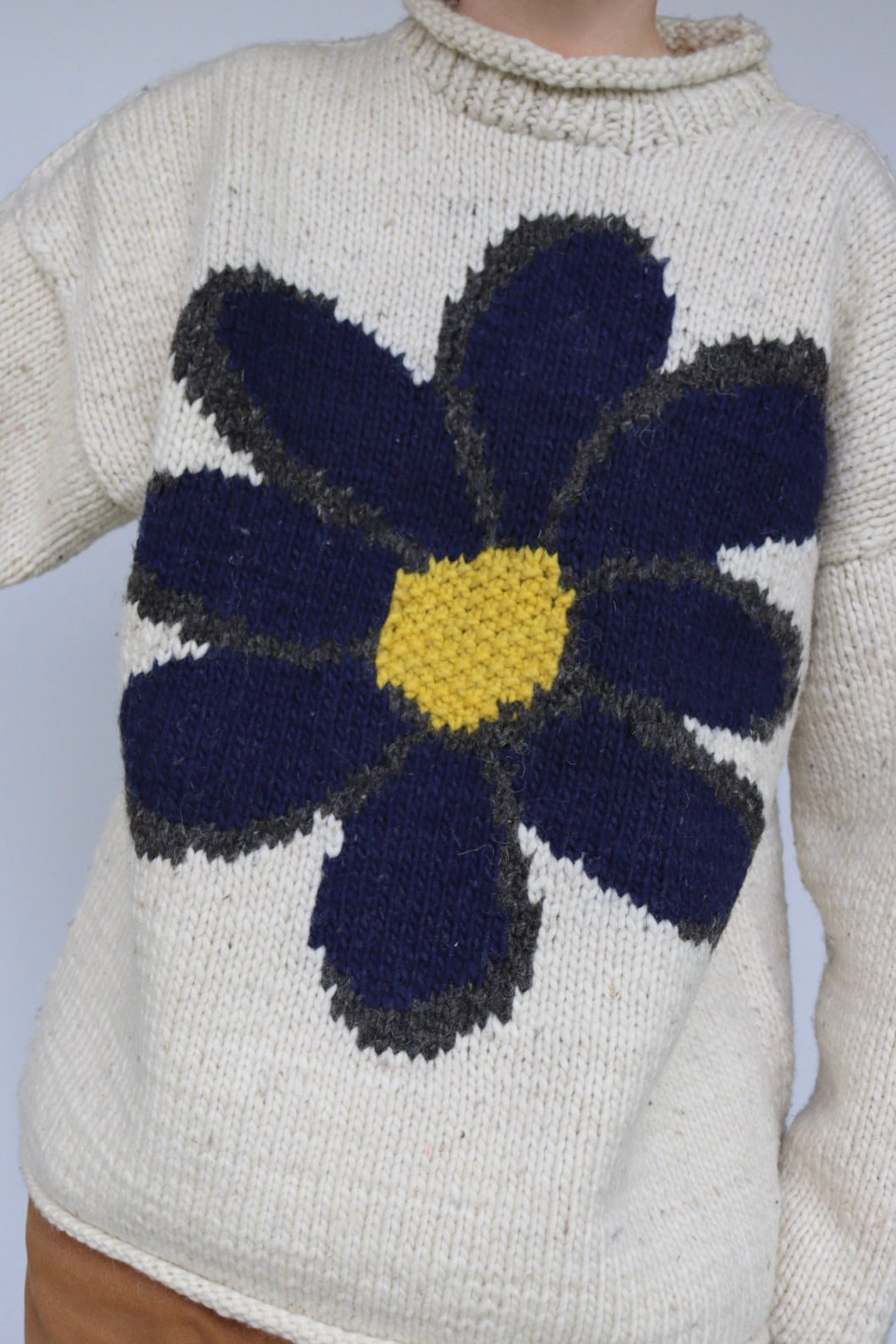 The Daisy Knit - vintage knitted sweater - S up to L