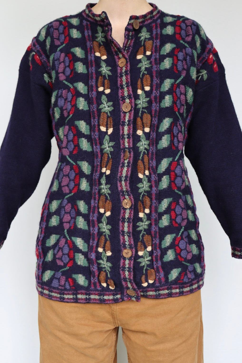 The Tulchan Autumn - vintage knitted cardigan - S up to M/L