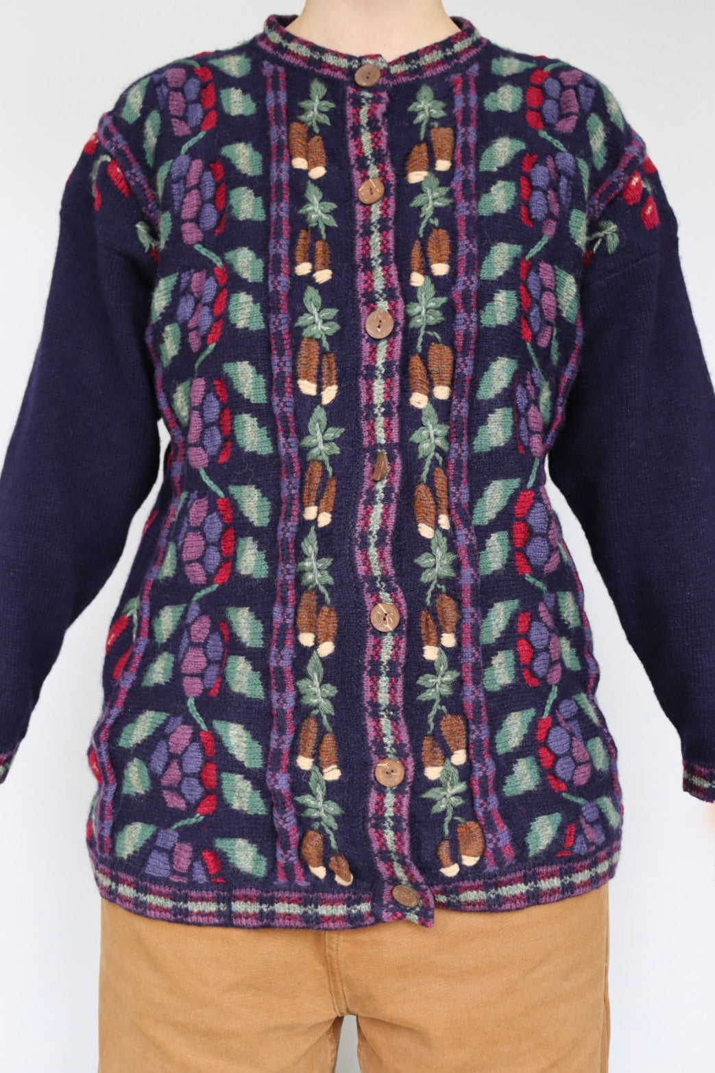 The Tulchan Autumn - vintage knitted cardigan - S up to M/L
