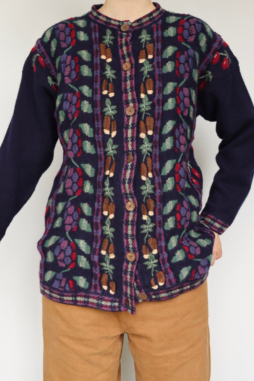 The Tulchan Autumn - vintage knitted cardigan - S up to M/L
