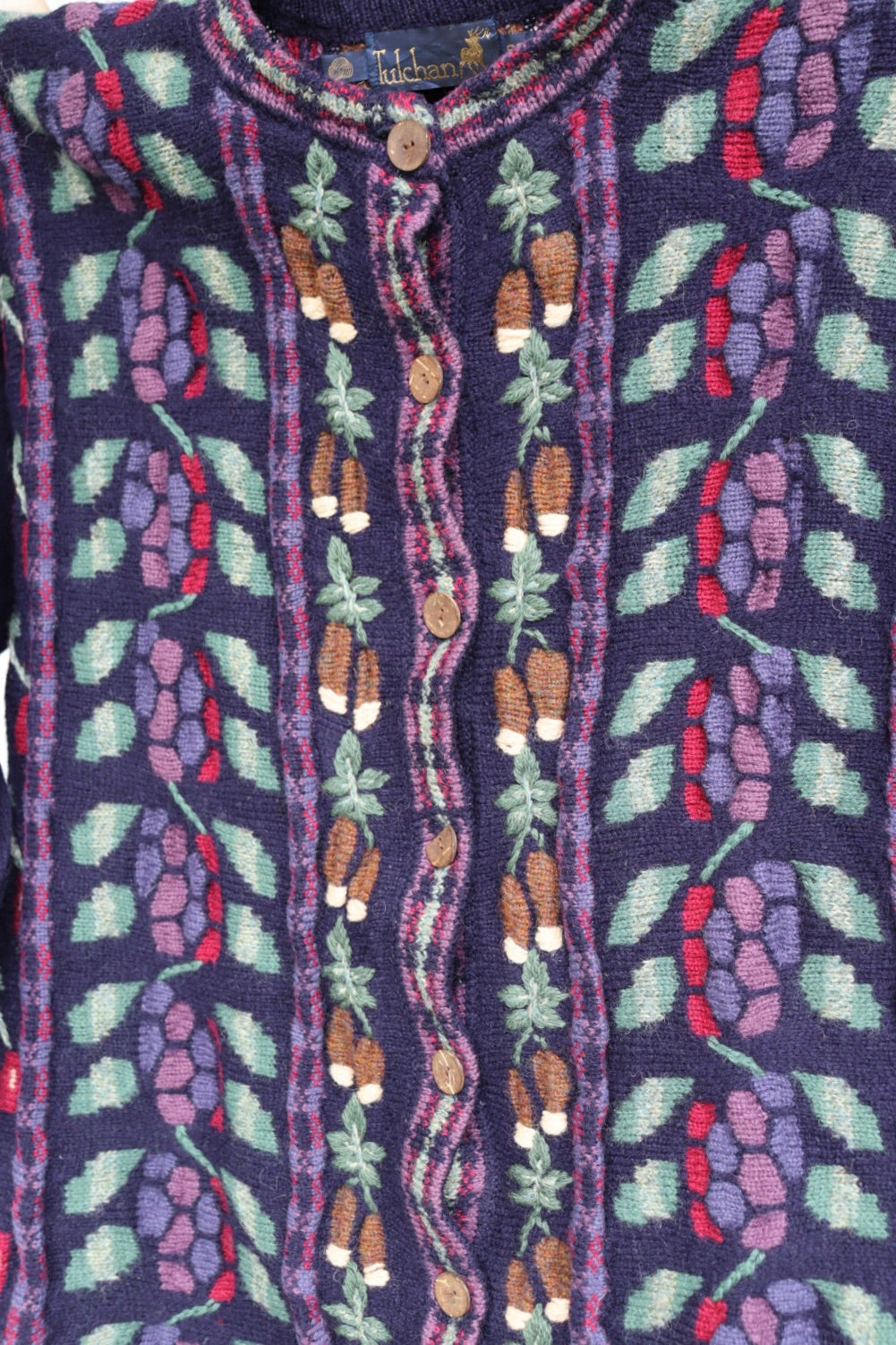 The Tulchan Autumn - vintage knitted cardigan - S up to M/L