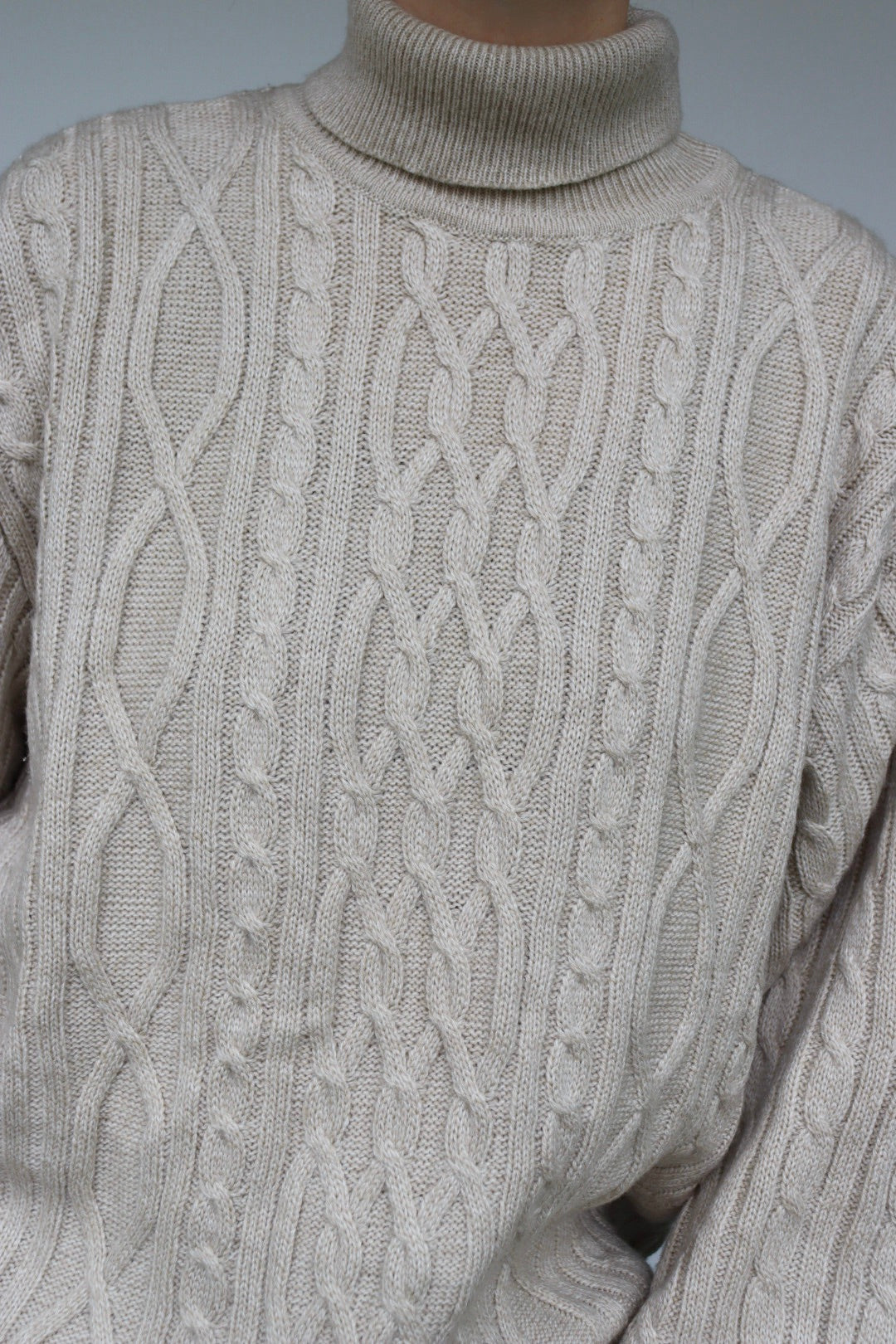 The Aran Bawneen - vintage knitted sweater - S up to XL
