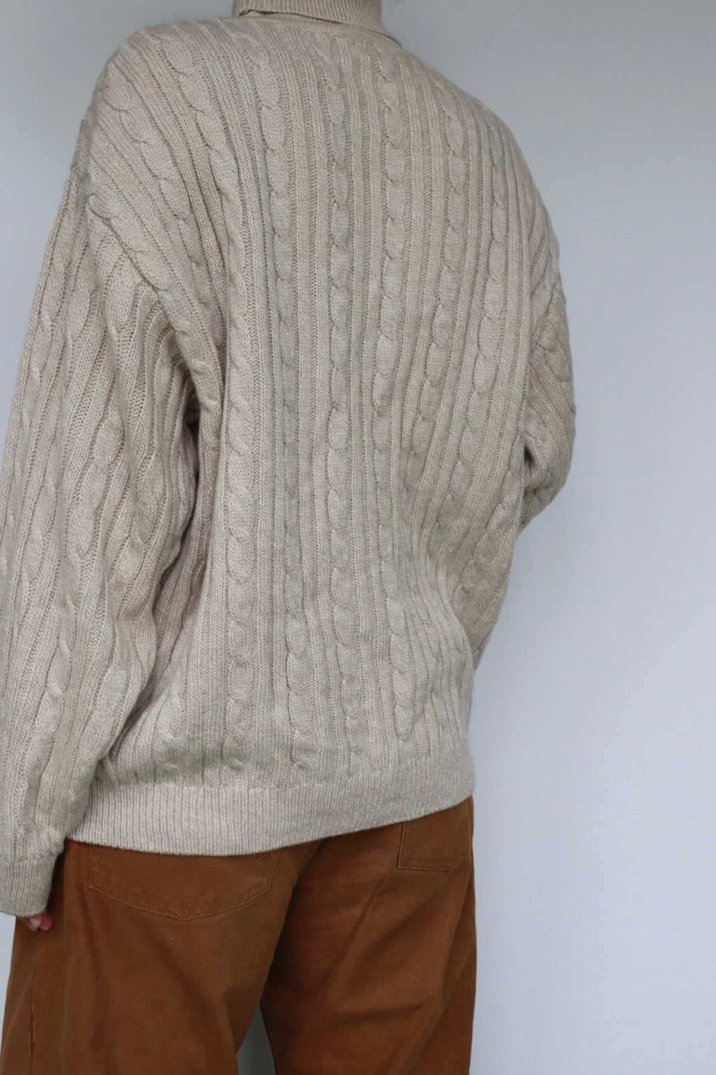 The Aran Bawneen - vintage knitted sweater - S up to XL