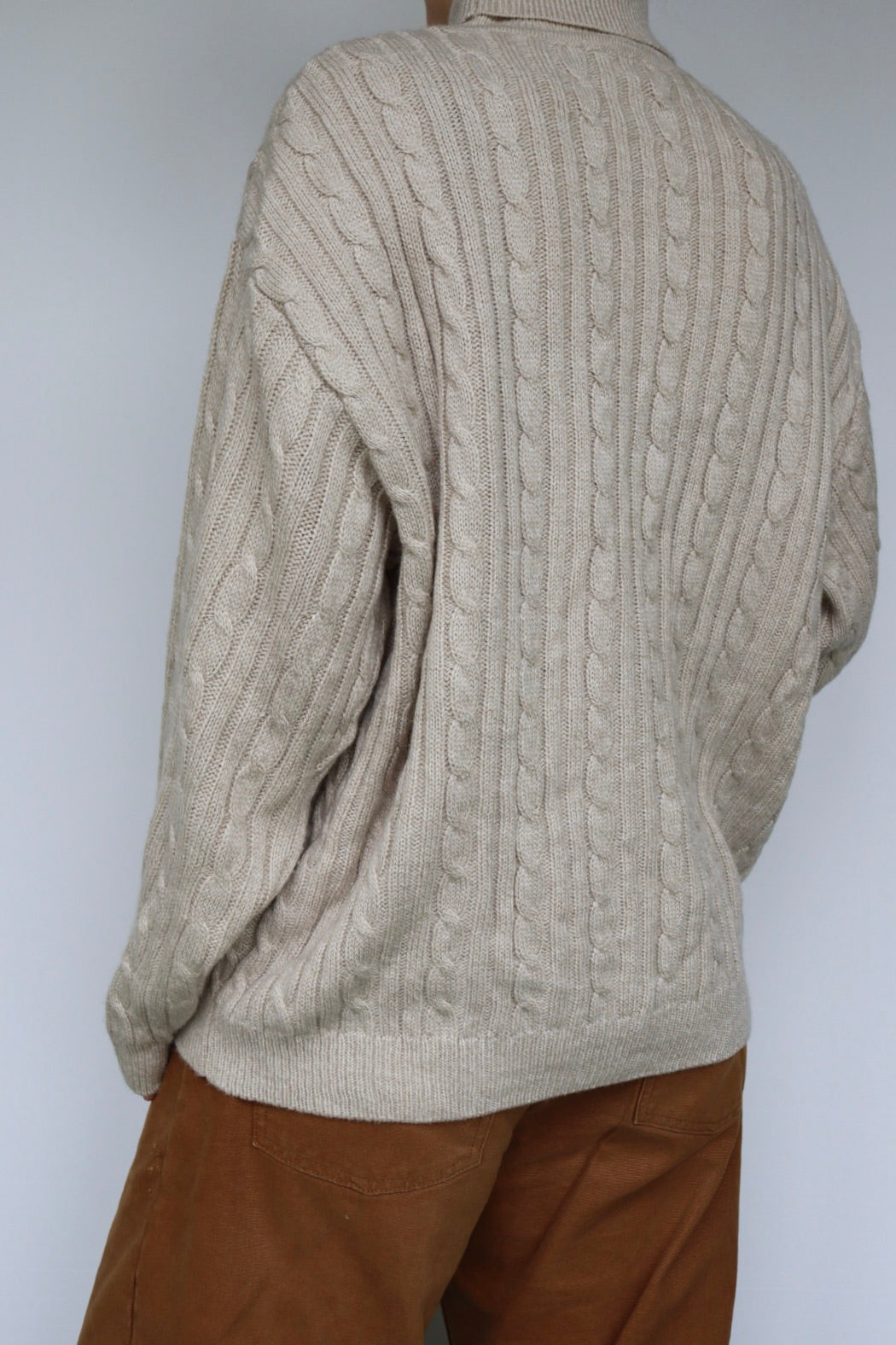 The Aran Bawneen - vintage knitted sweater - S up to XL