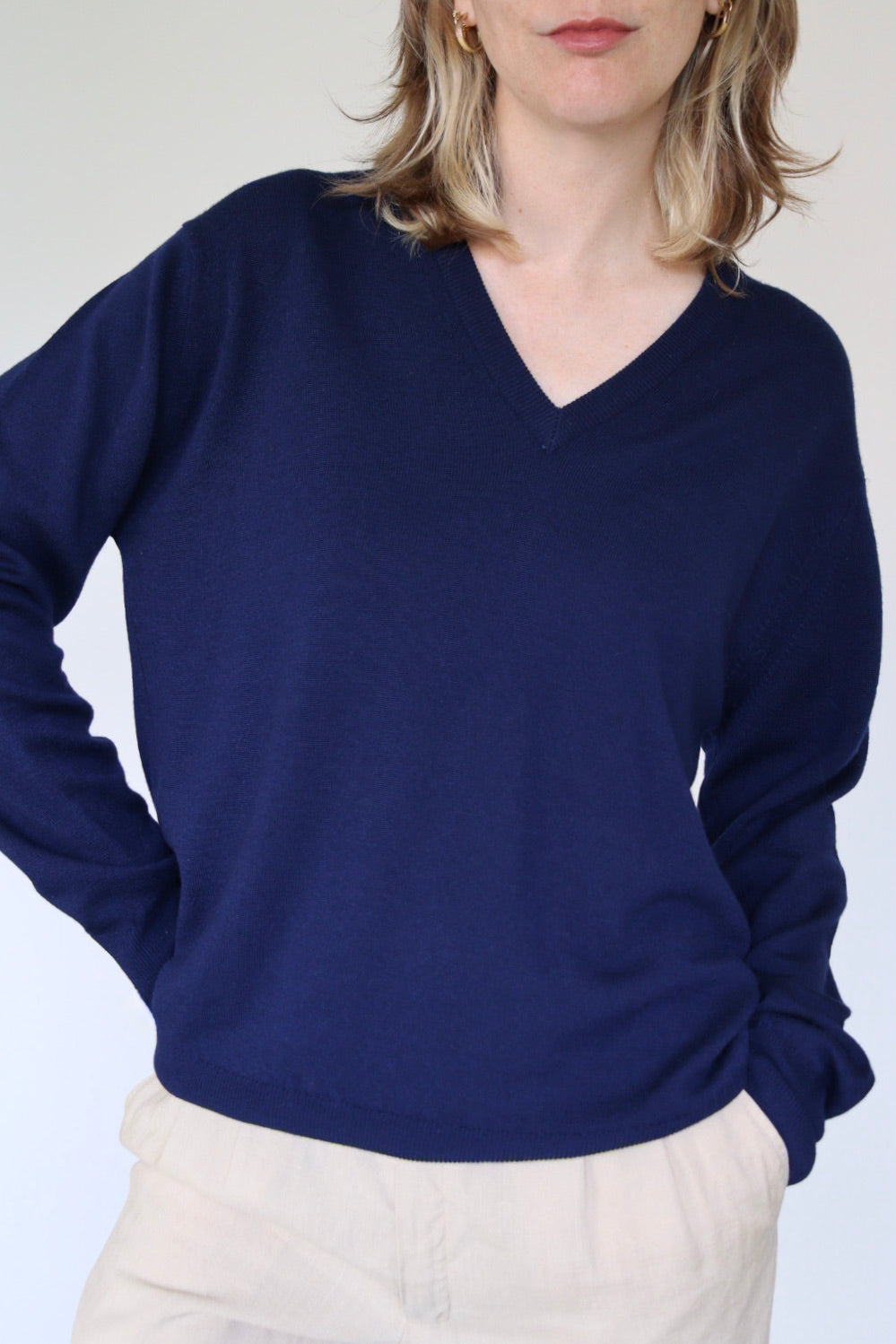 The Blue V - sweater - S up to L