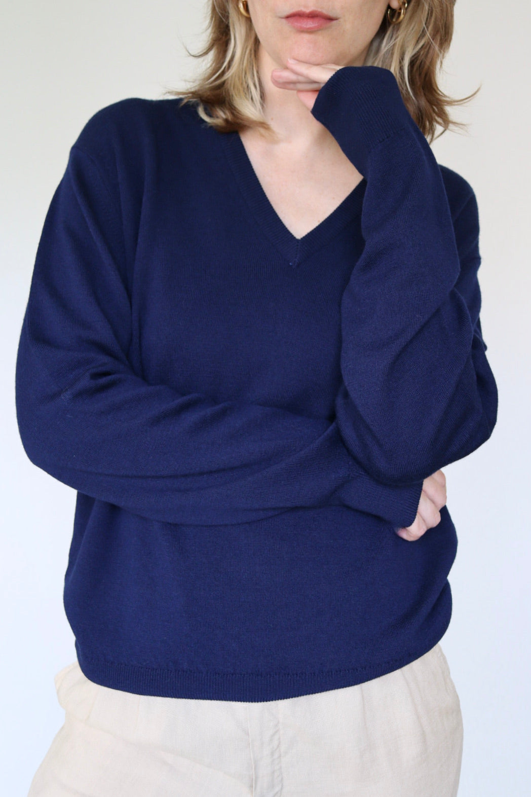 The Blue V - sweater - S up to L