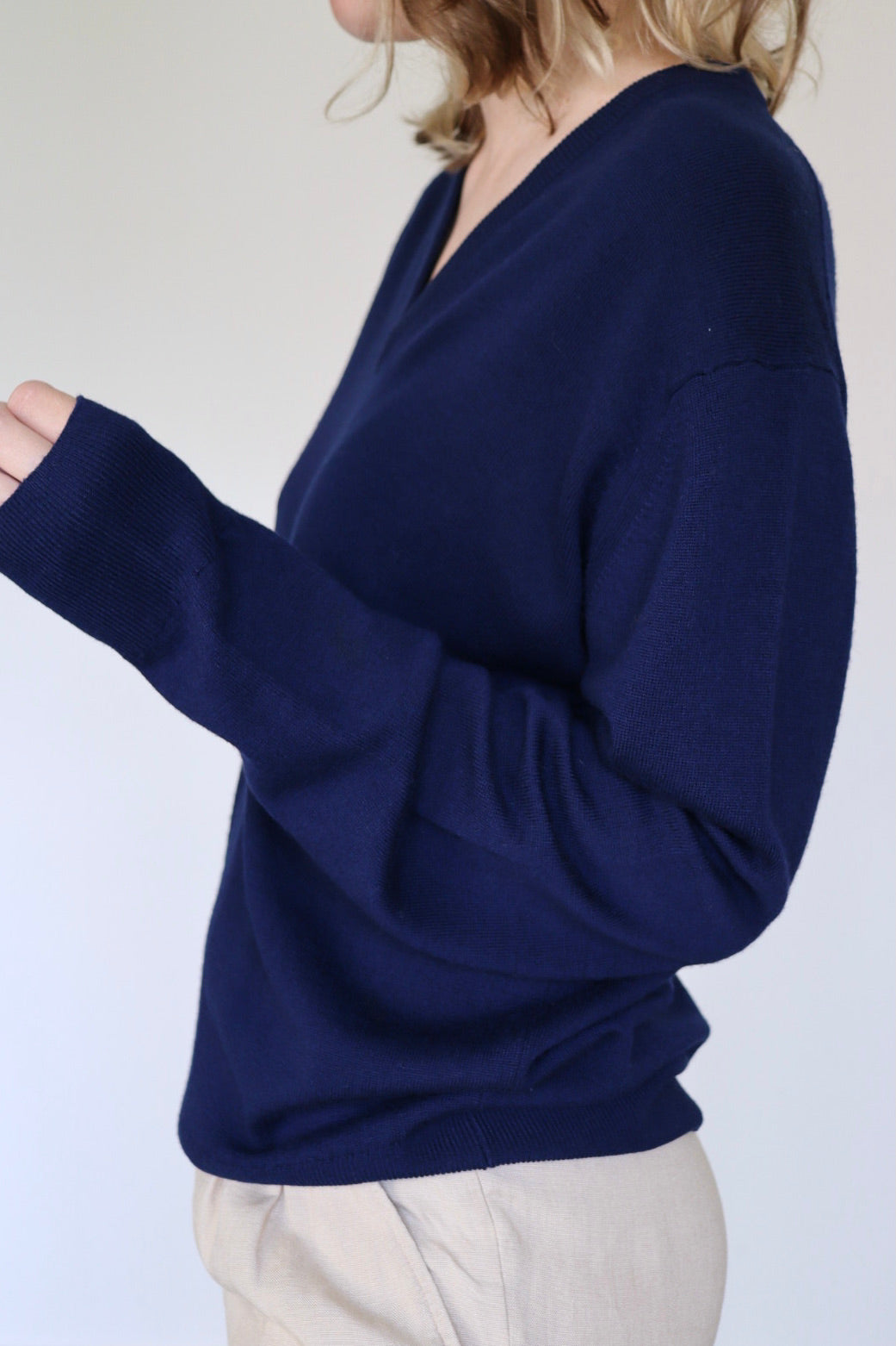 The Blue V - sweater - S up to L