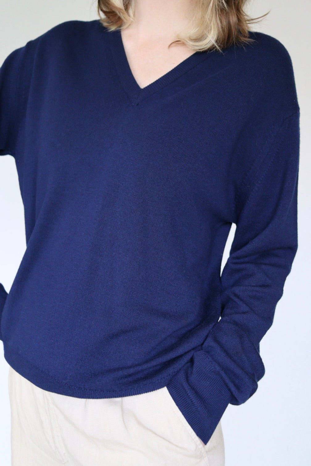 The Blue V - sweater - S up to L