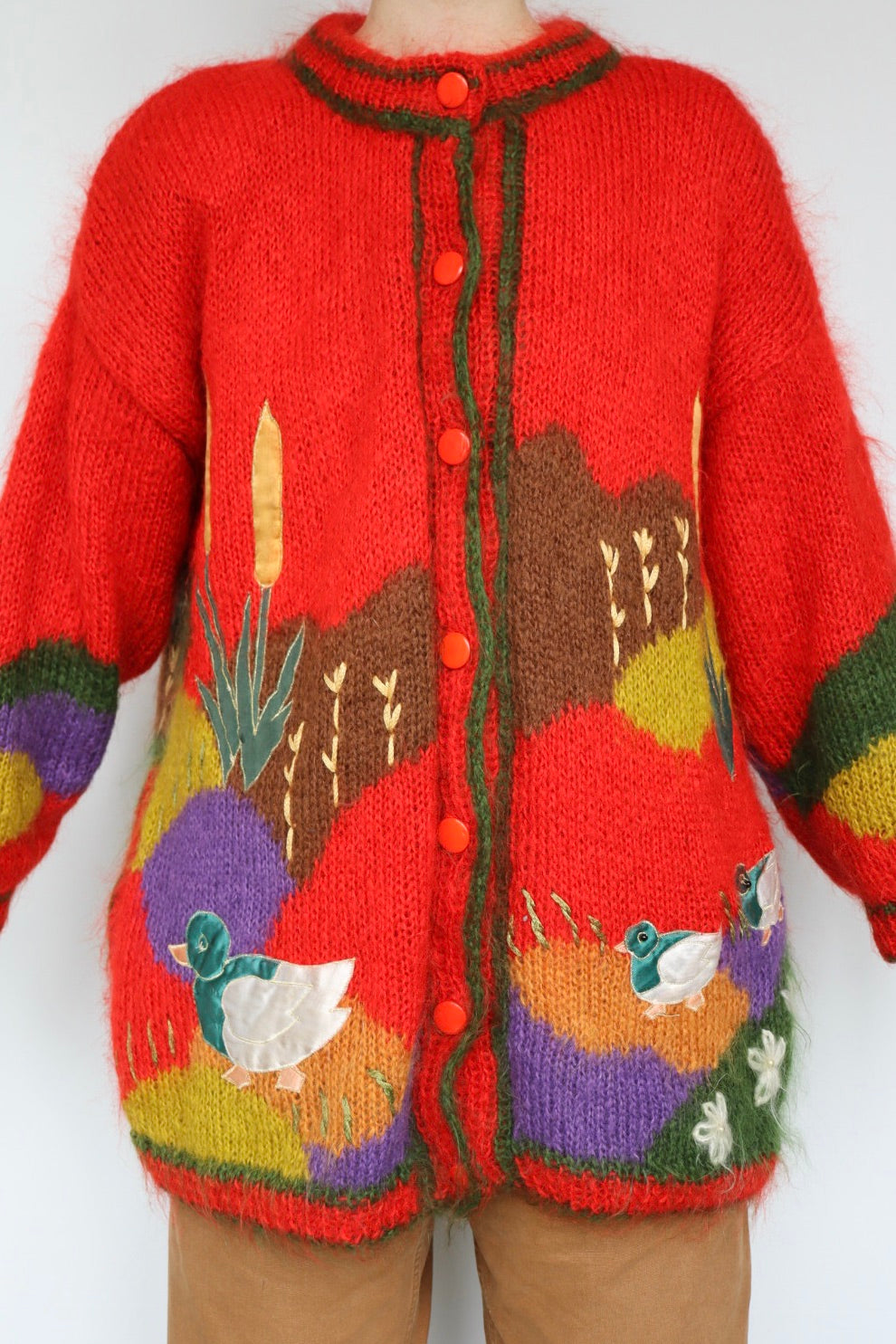 The Norway Ducks - mohair cardigan - S up to L/XL