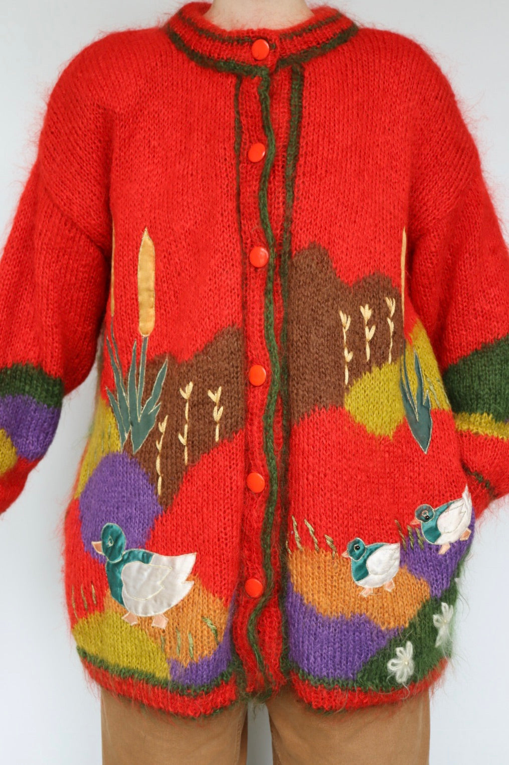 The Norway Ducks - mohair cardigan - S up to L/XL