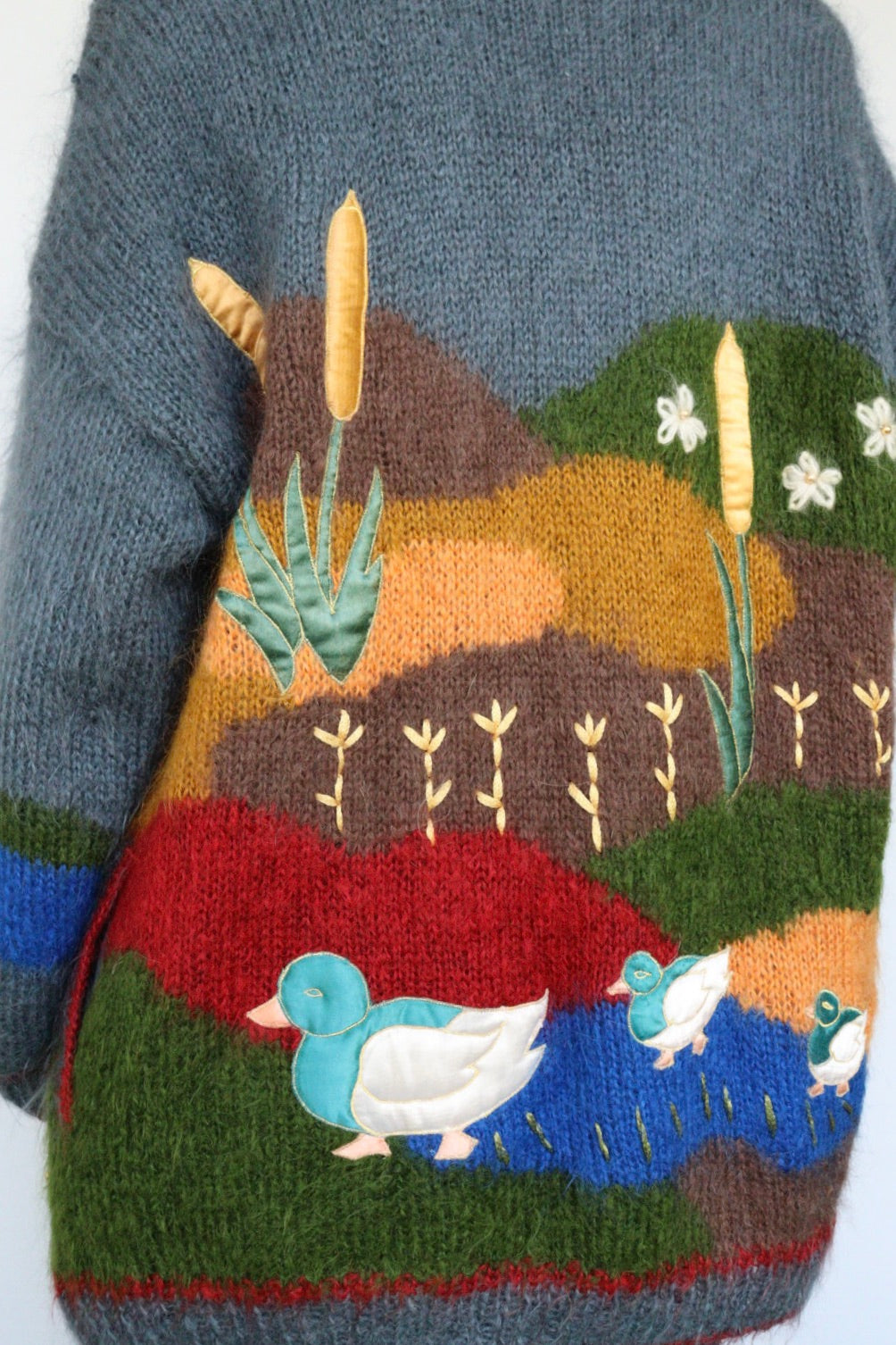 The Norway Ducks - vintage mohair cardigan - S up to XL